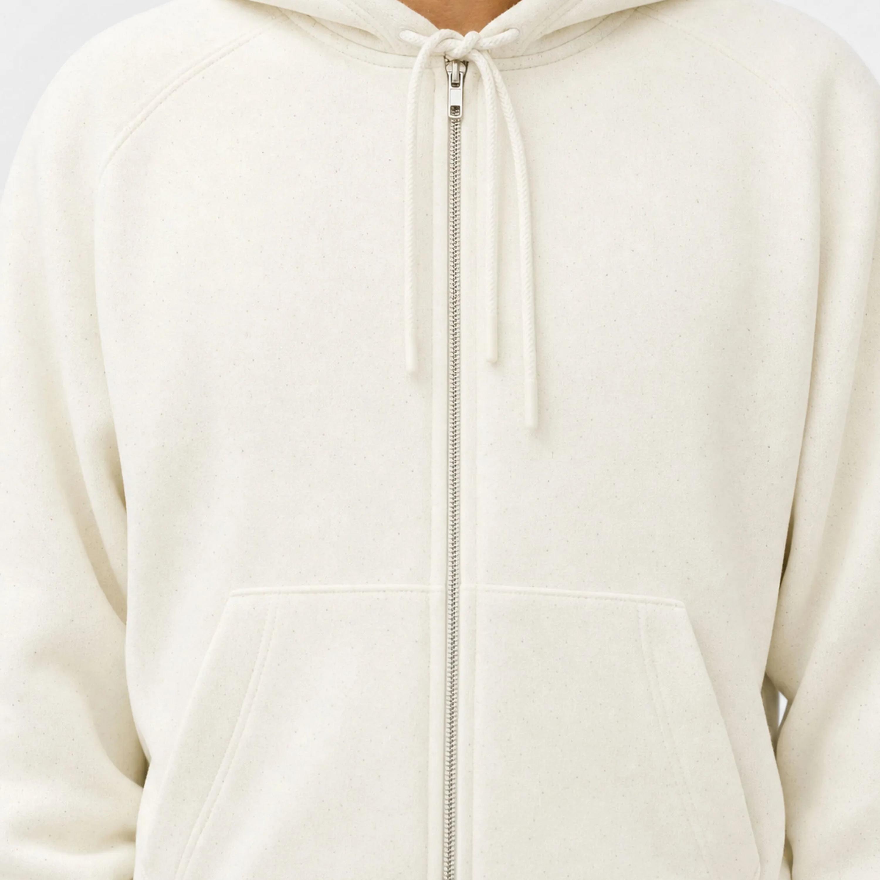 هودي حريمي بسحاب كامل بطبعة جرافيك بقبعة وأكمام راجلان من كوتون-women-clothing-hoodiesandsweatshirts-hoodies-image-4