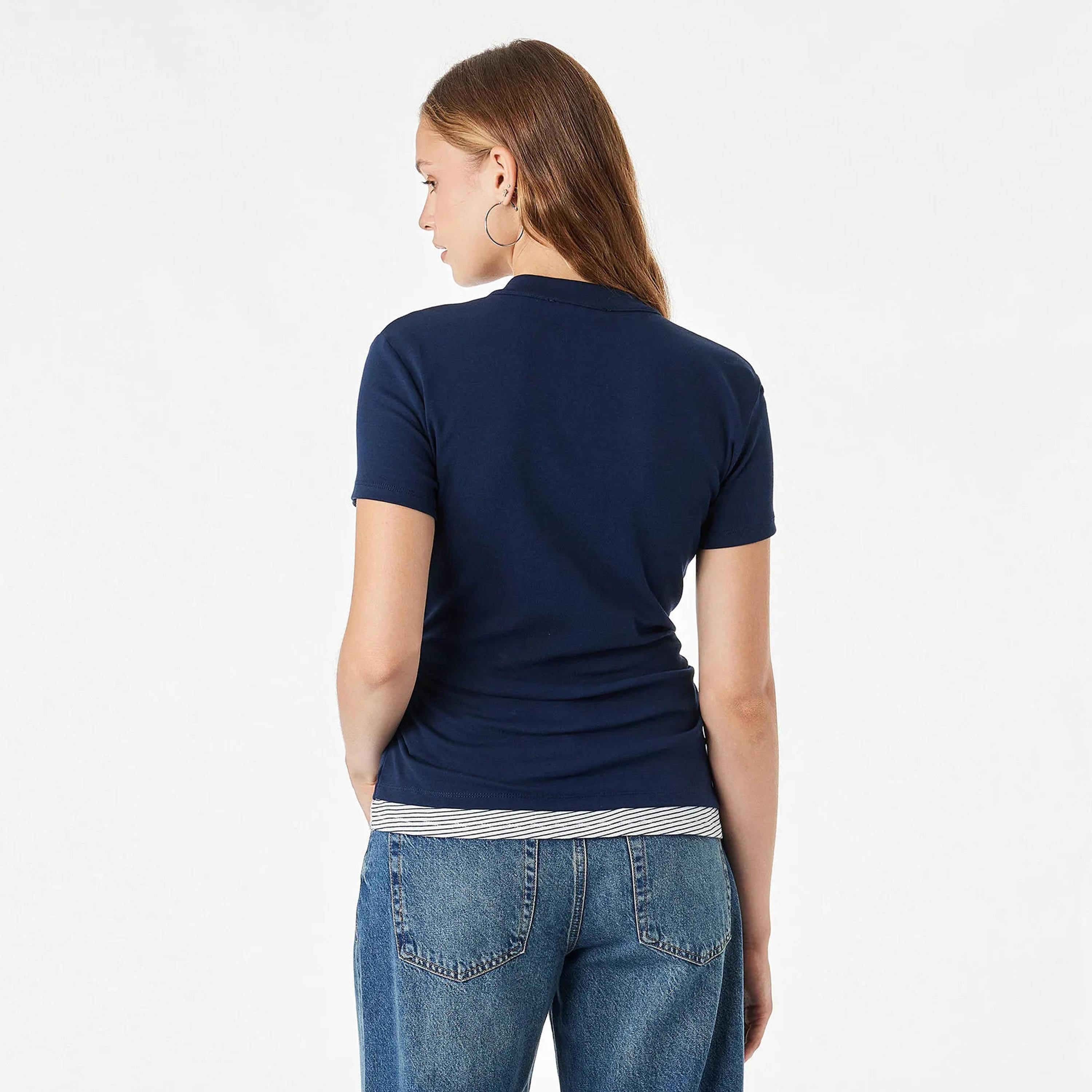 KOTON Women's T-Shirt-women-clothing-tshirts-image-4