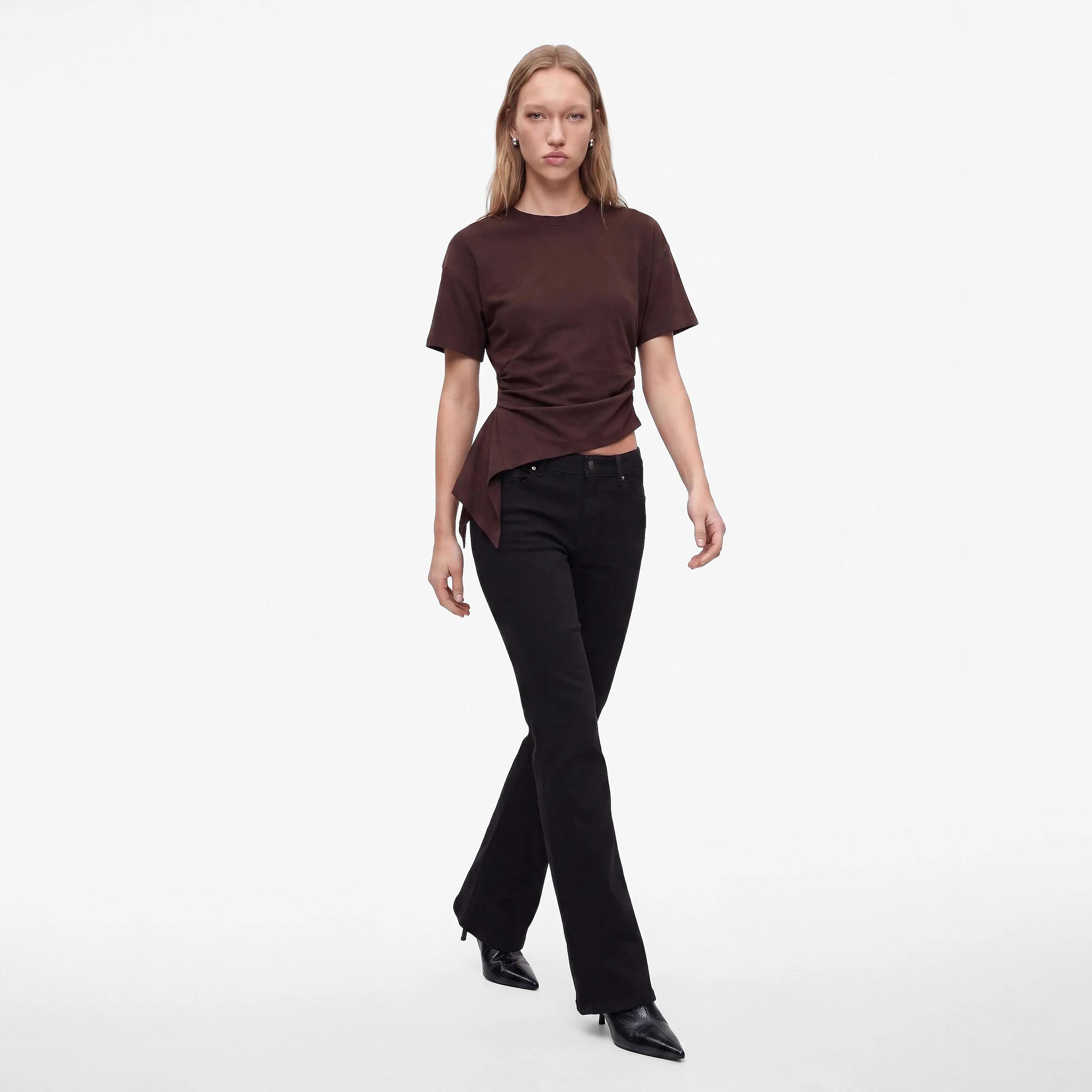 بلوزة قطنية نسائية بلون بني من كوتون-women-clothing-shirtsandblouses-blouses-image-2