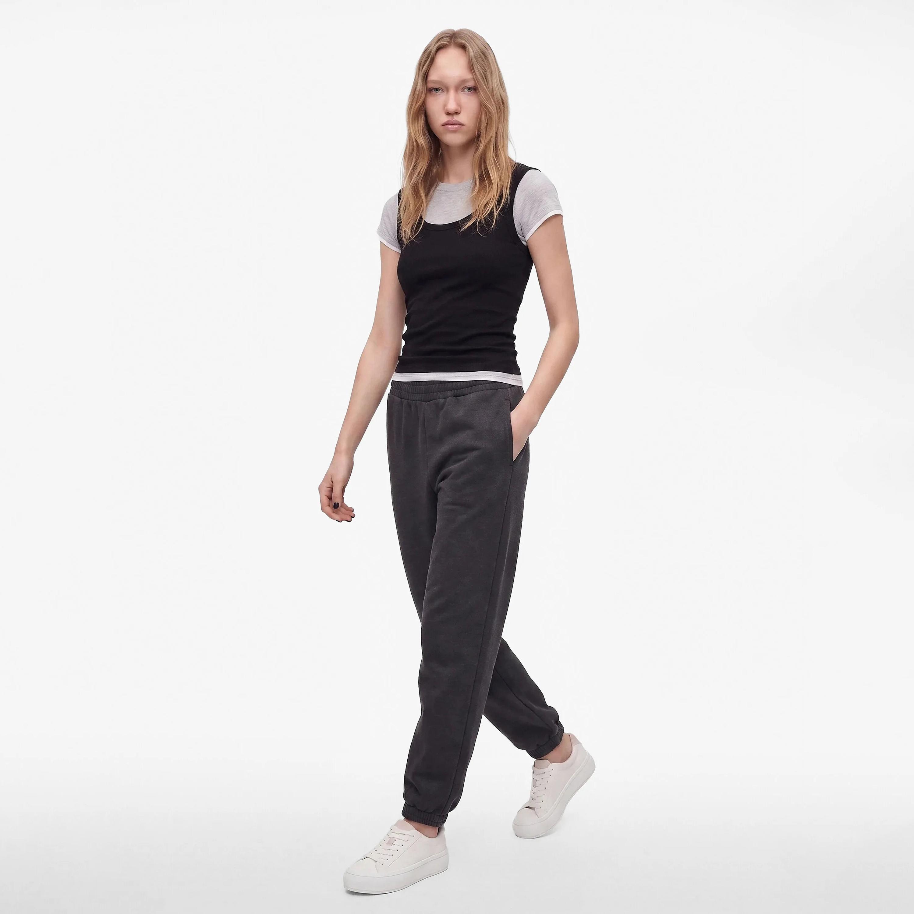 بنطلون سويت حريمي رمادي من كوتون-women-clothing-joggers-image-2
