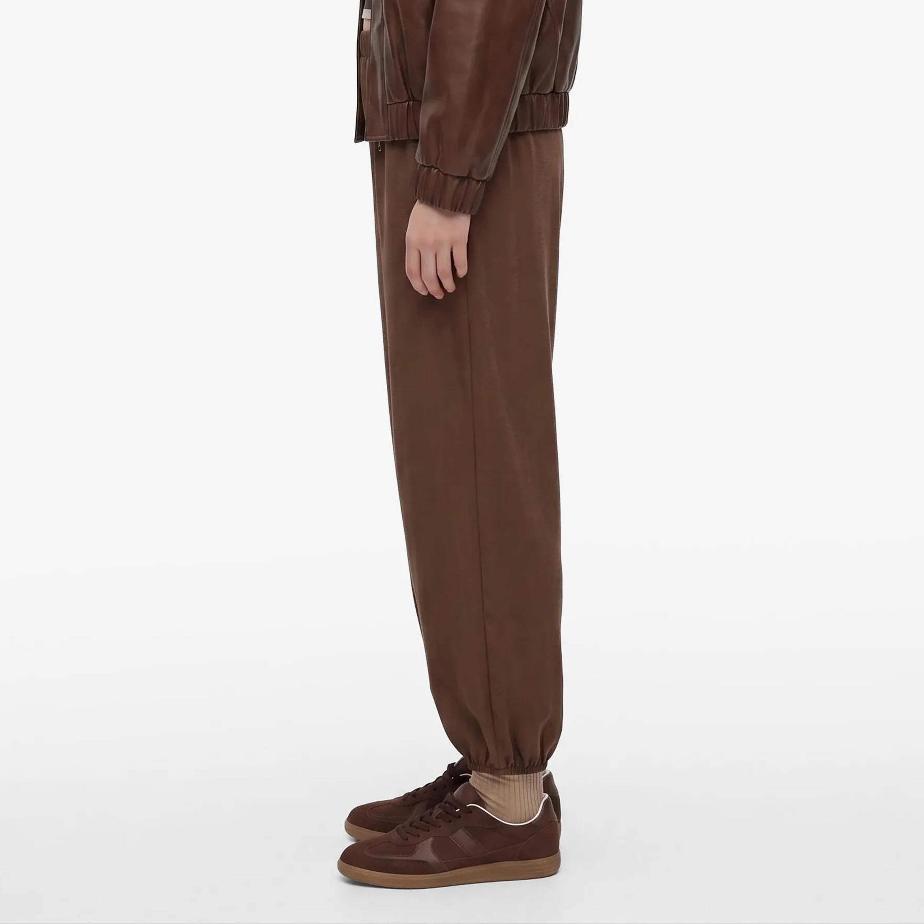 KOTON Brown Cotton Women's Trousers-women-clothing-trousers-image-3