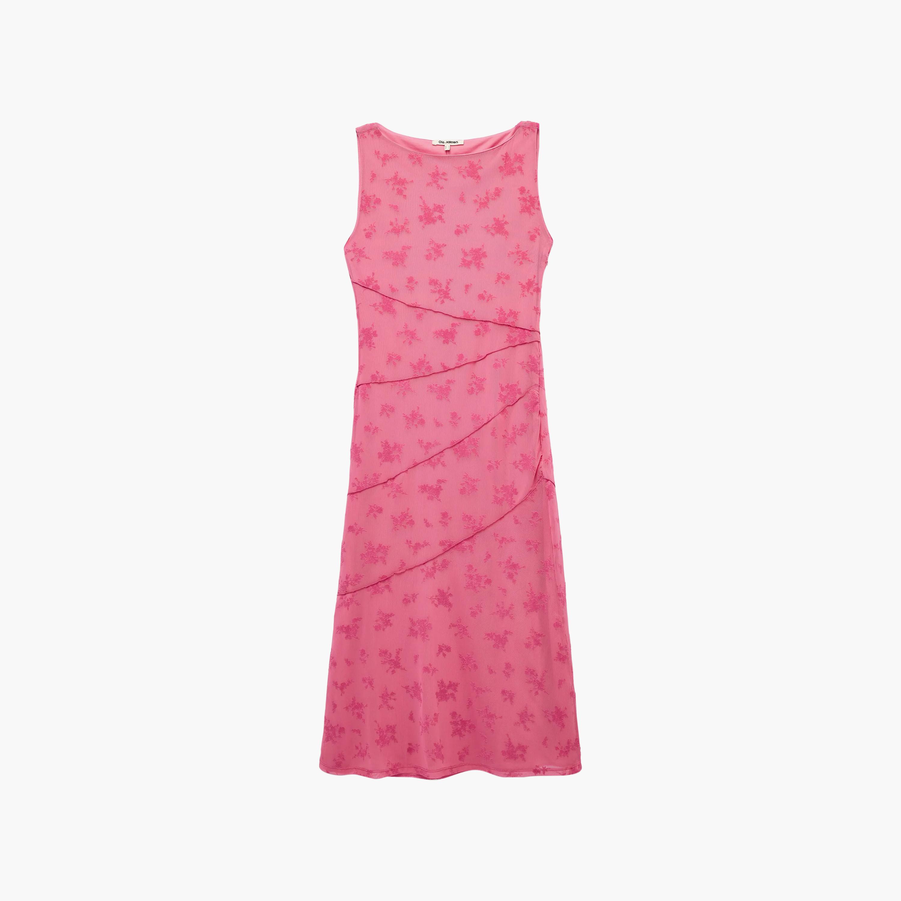 فستان ميدي حريمي قطن بطبعة زهور من كوتون-women-clothing-dresses-image-2