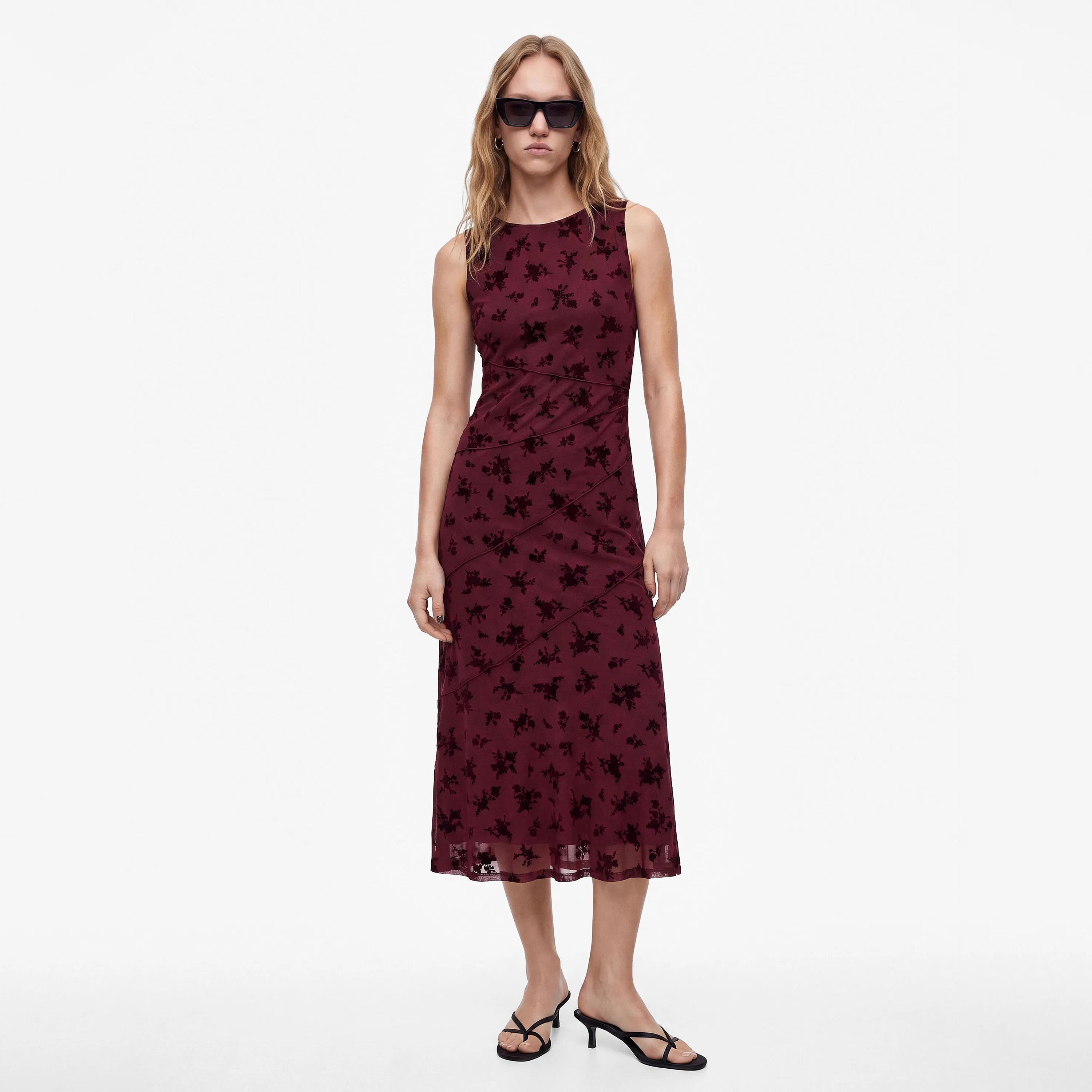 KOTON Floral Cotton Women's Midi Dress-women-clothing-dresses-image-1