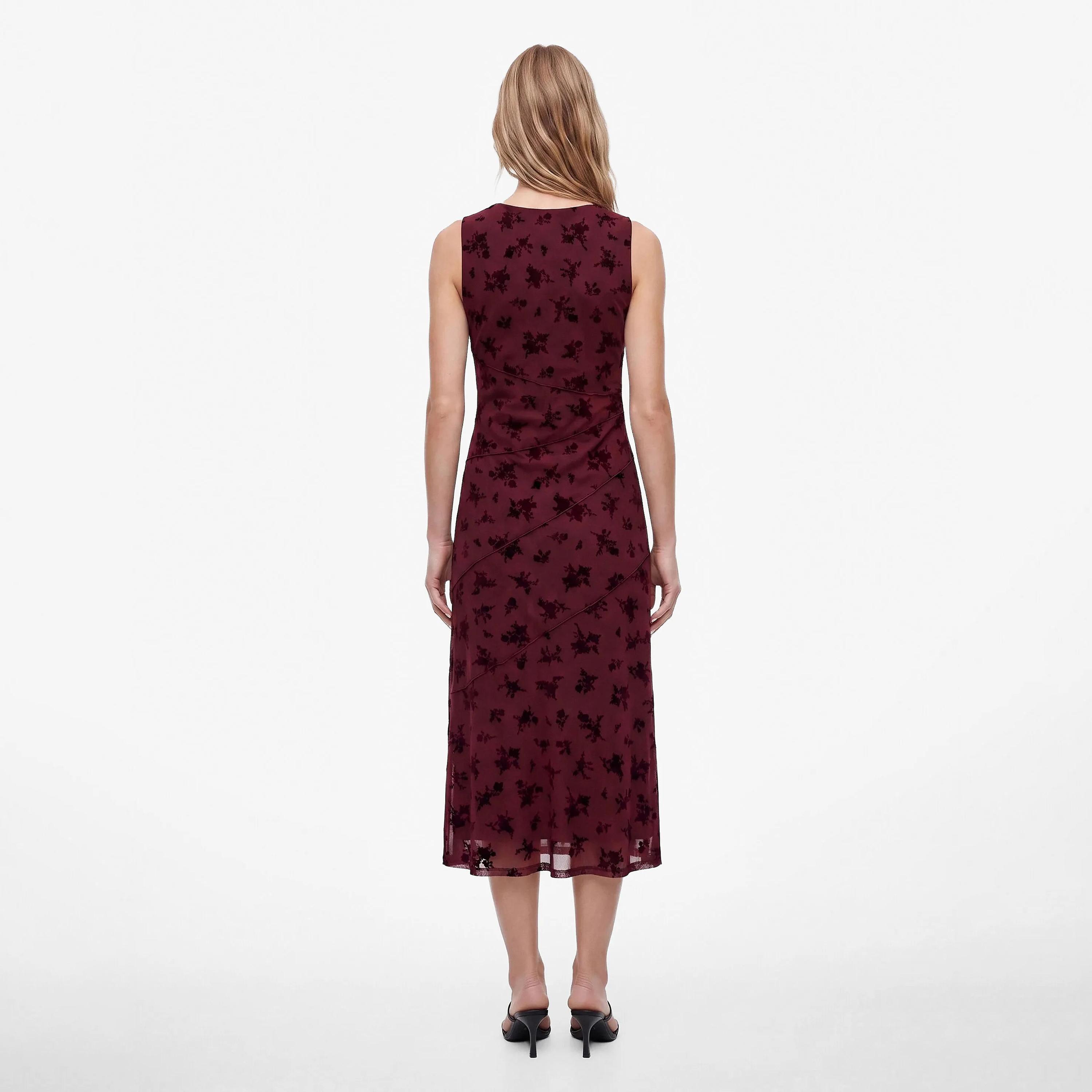 KOTON Floral Cotton Women's Midi Dress-women-clothing-dresses-image-3
