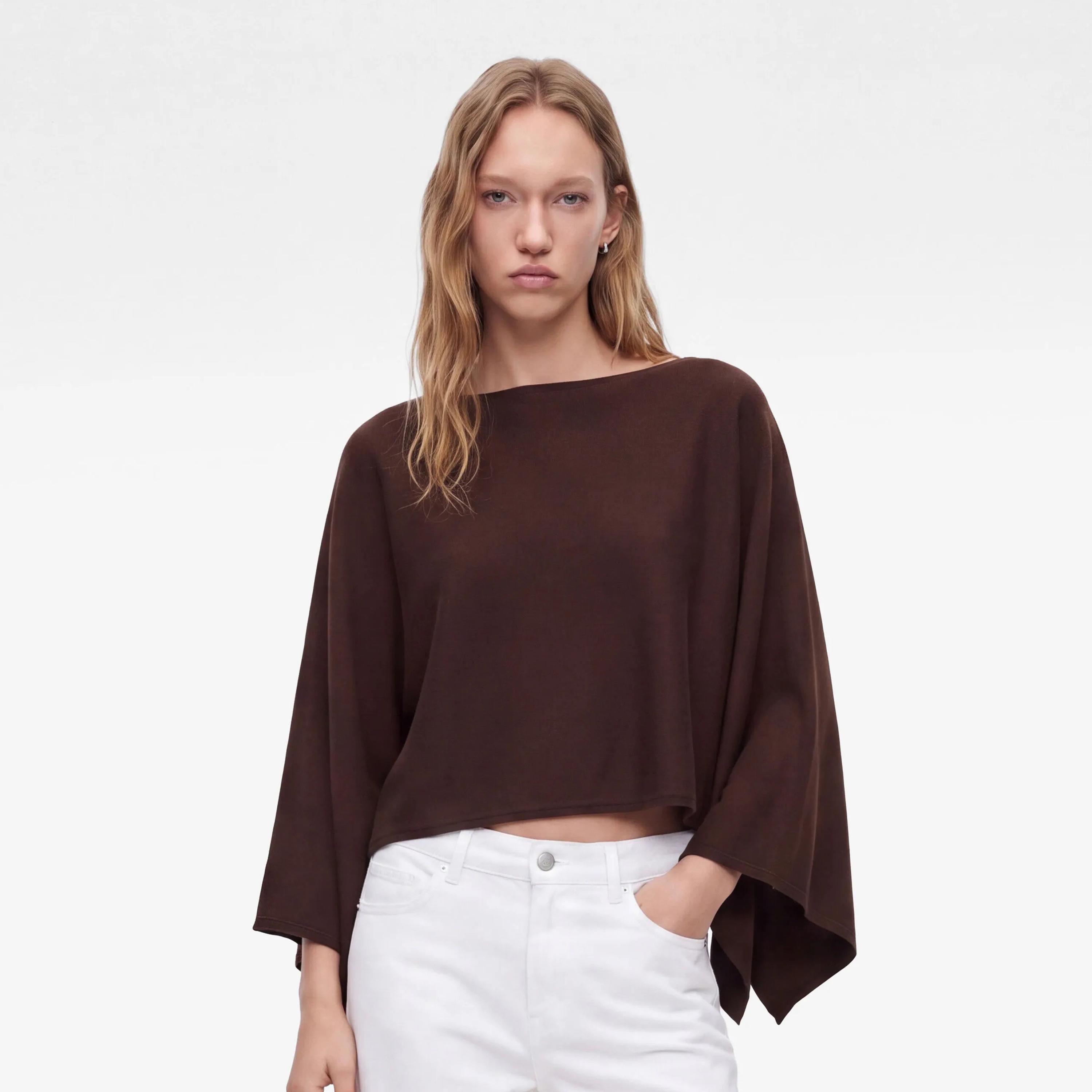 سويتر حريمي بأكمام كيمونو من كوتون-women-winterwear-cardigansandjumpers-jumpers-image-7
