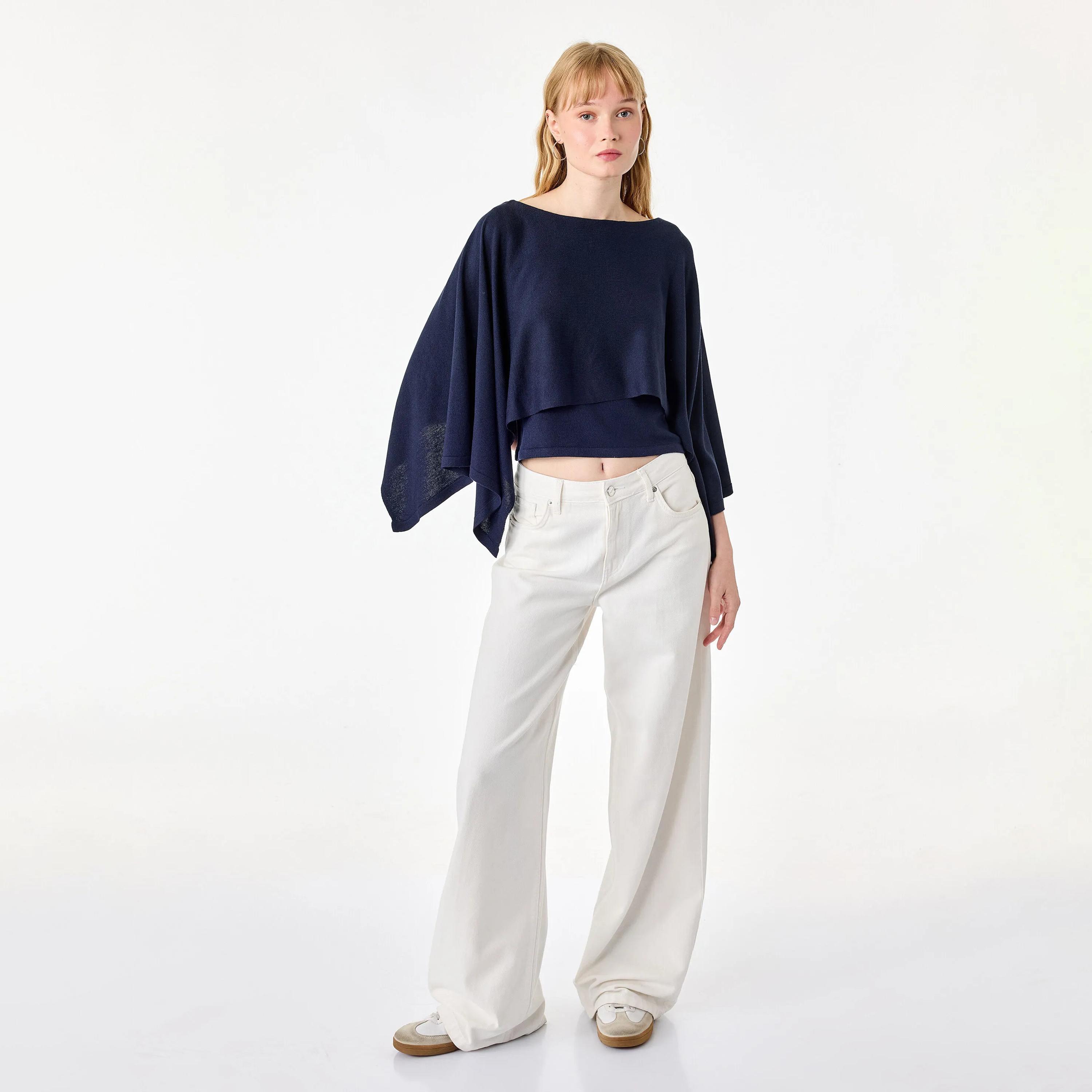 بلوفر حريمي بأكمام كاب من كوتون-women-winterwear-cardigansandjumpers-jumpers-image-7