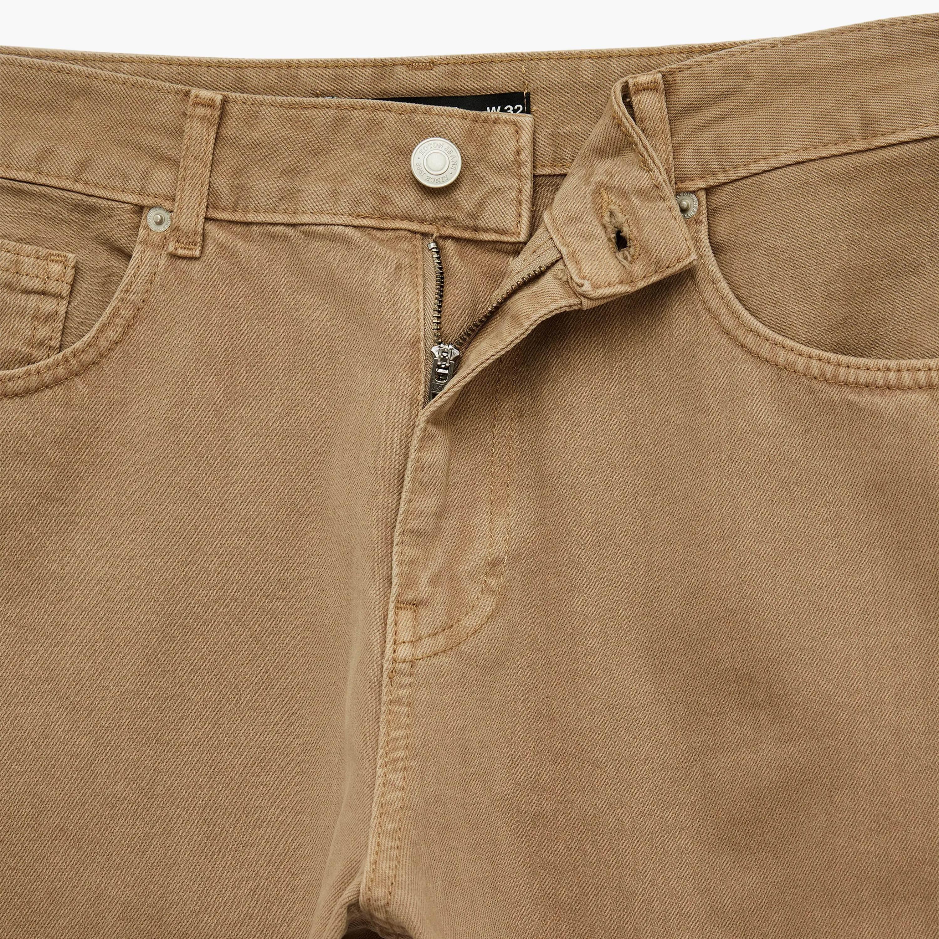 KOTON Straight Fit 5-Pocket Mid-Rise Women's Jeans-women-clothing-jeans-image-3