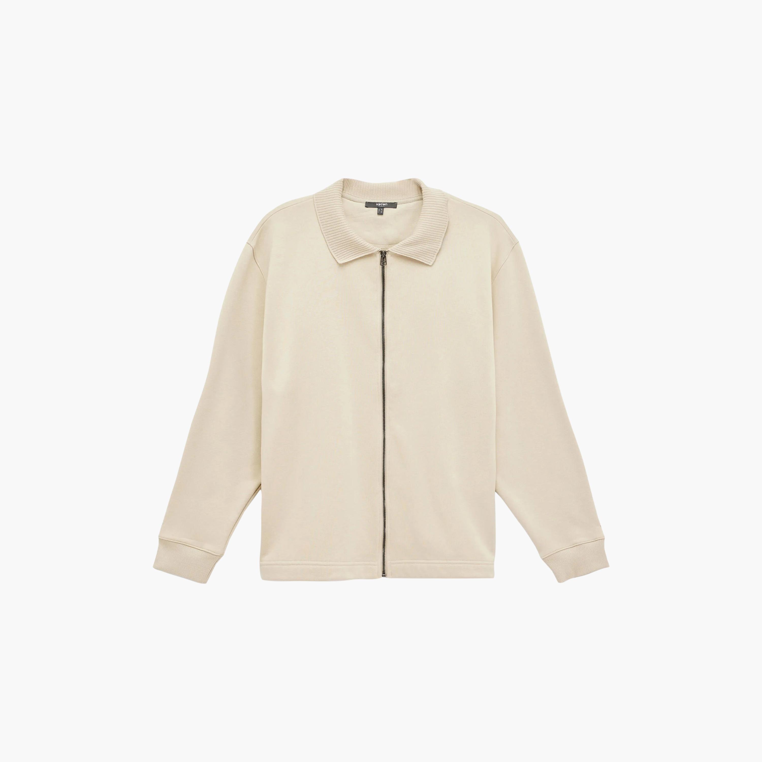 KOTON Plain Collared Long Sleeves Men's Jacket-men-clothing-jacketsandblazers-jackets-image-6