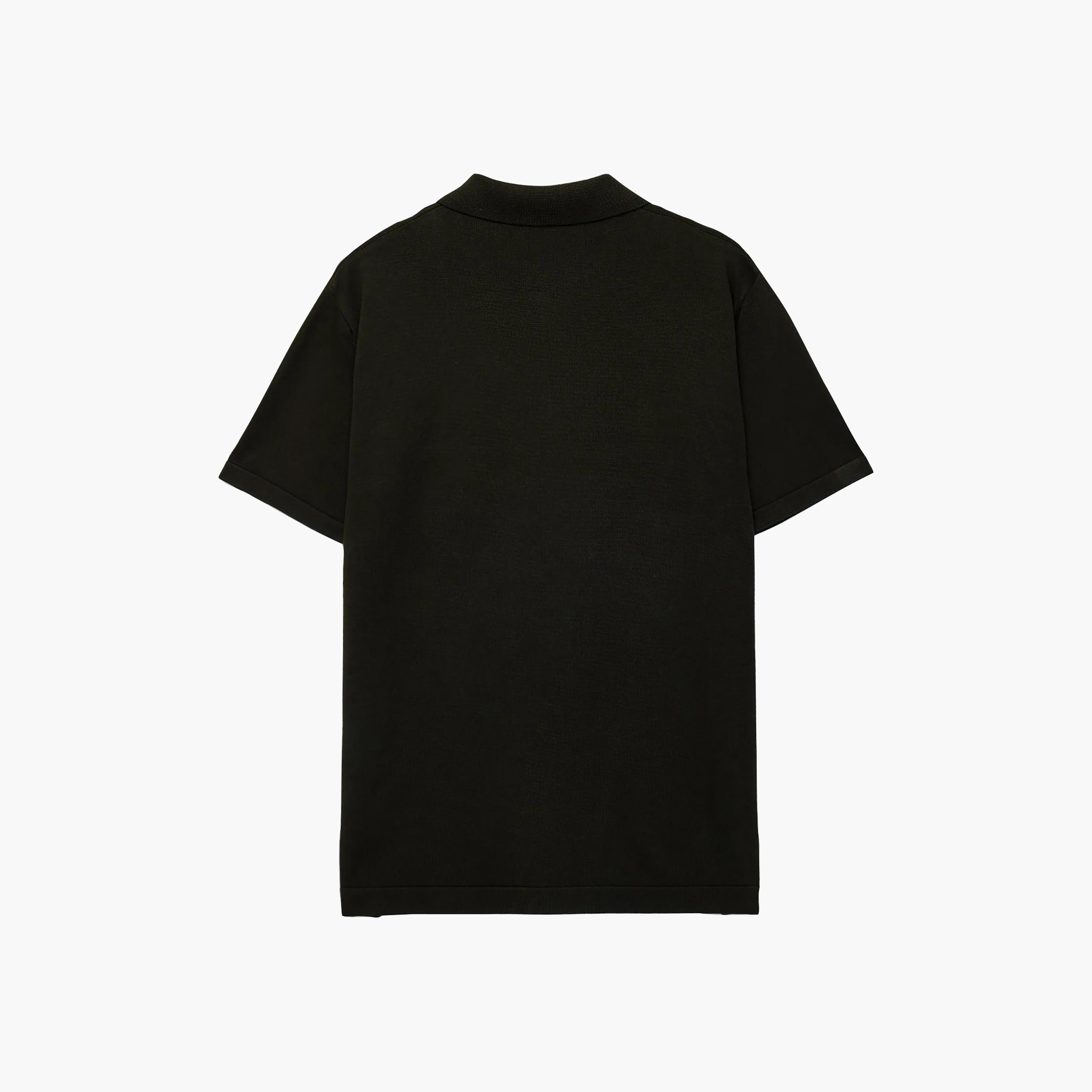 تيشيرت بولو رجالي سادة محبوك بياقة وأكمام قصيرة من كوتون-men-clothing-tshirtsandpolos-polos-image-4