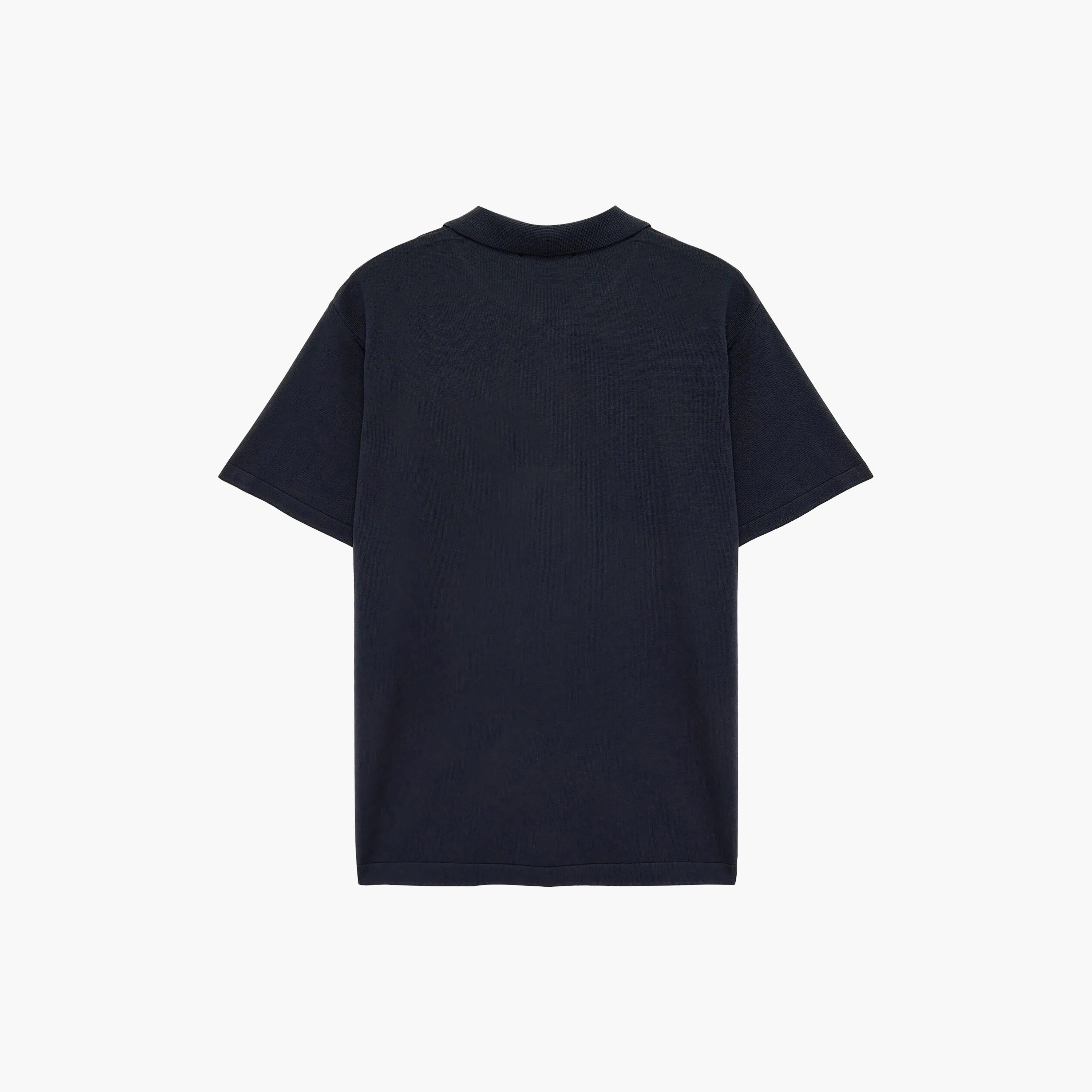 تيشيرت بولو رجالي سادة محبوك بياقة وأكمام قصيرة من كوتون-men-clothing-tshirtsandpolos-polos-image-5