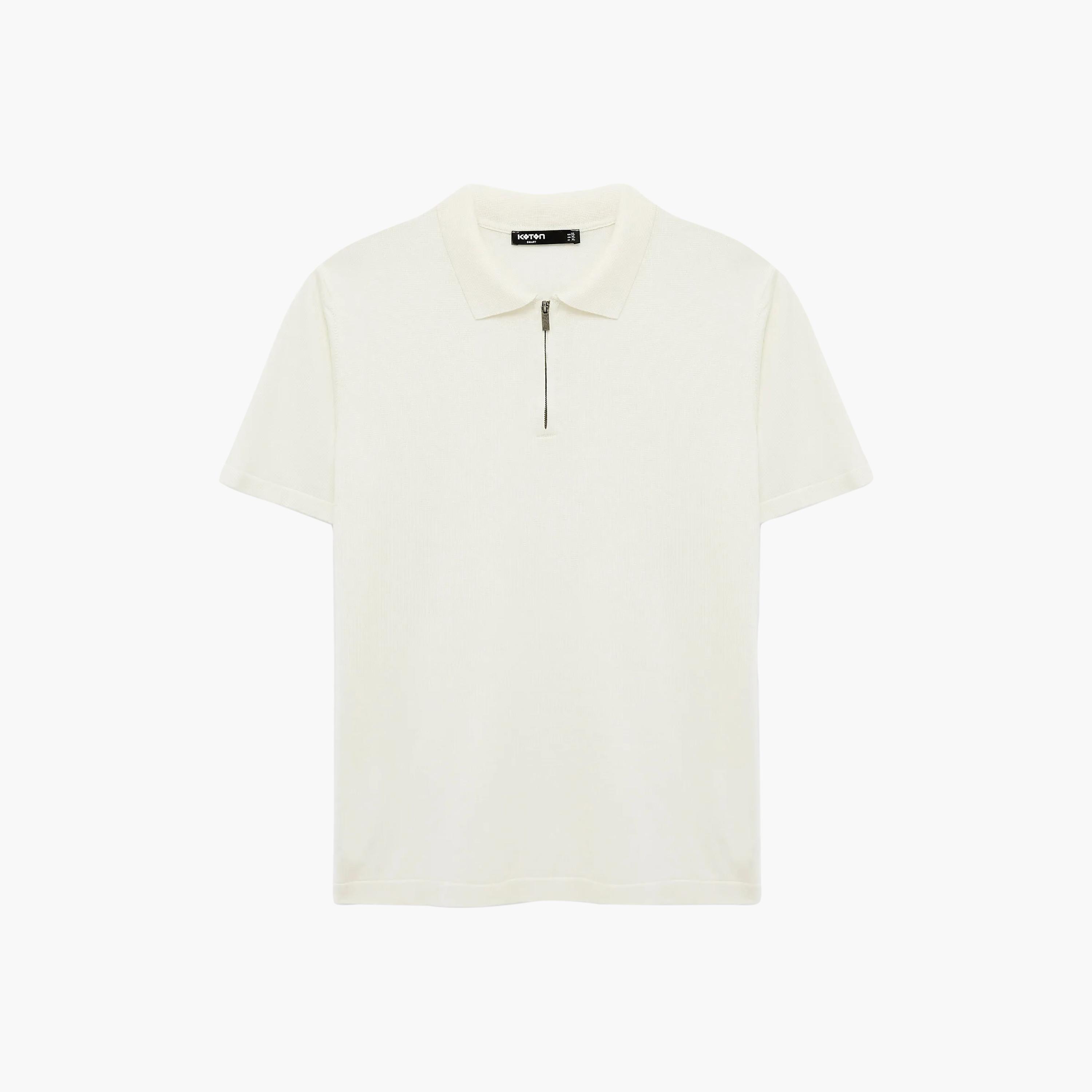 KOTON Plain Collared Short Sleeves Men's Knit Polo T-Shirt-men-clothing-tshirtsandpolos-polos-image-5