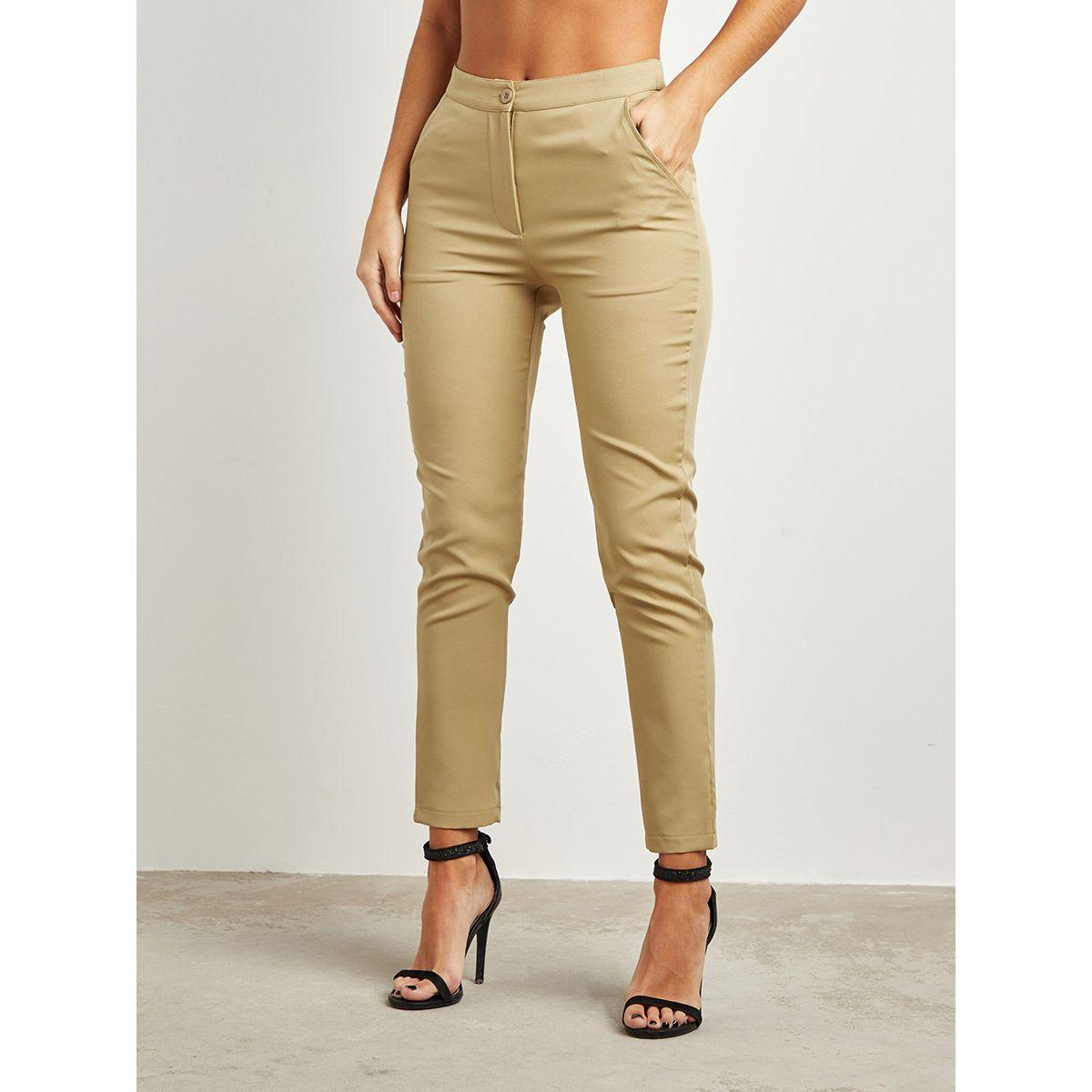 بنطلون سكيني سادة بجيوب-women-clothing-bottoms-trousers-image-4