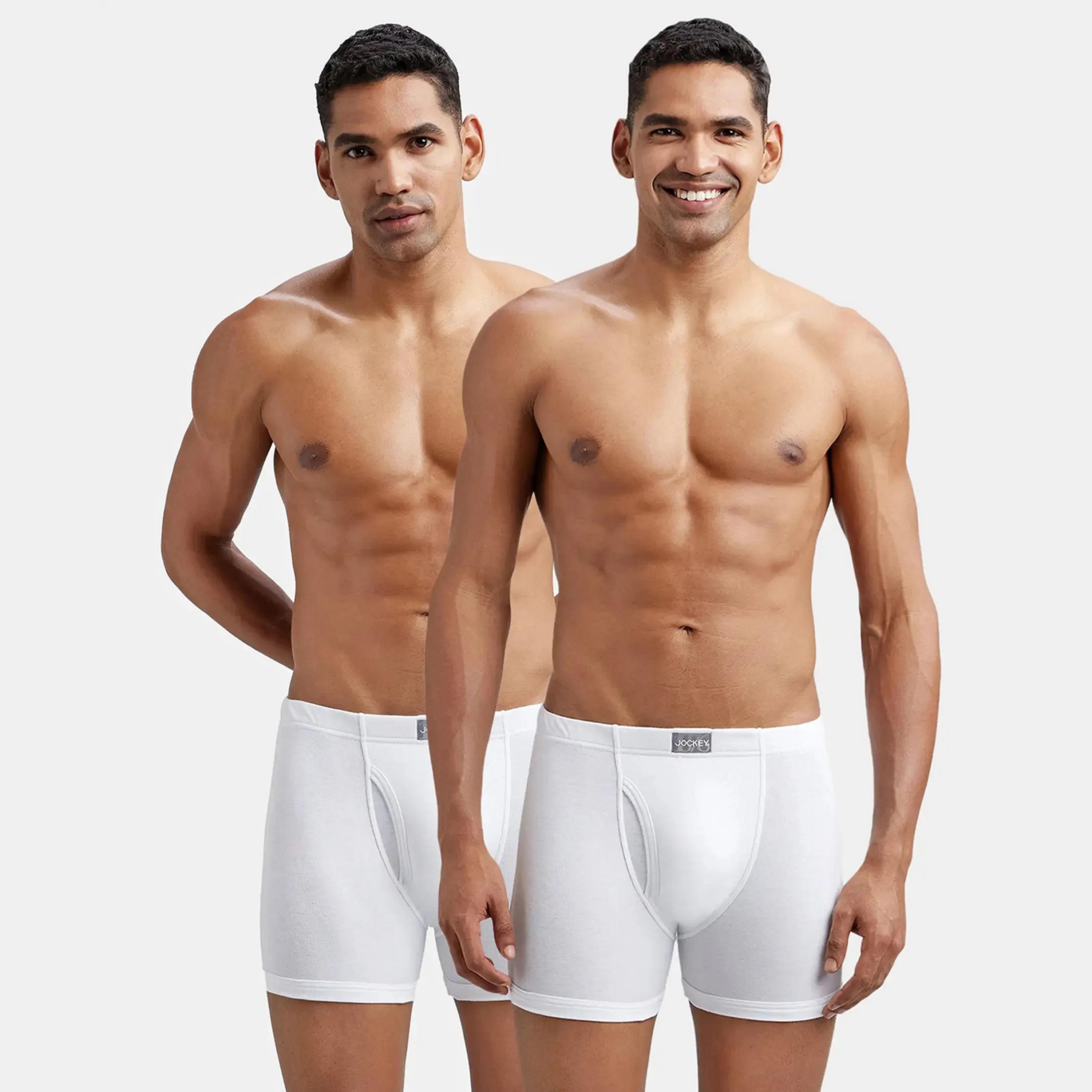 Jockey Pack of 2 Plain Men's Trunks-men-clothing-innerwear-underwear-image-2