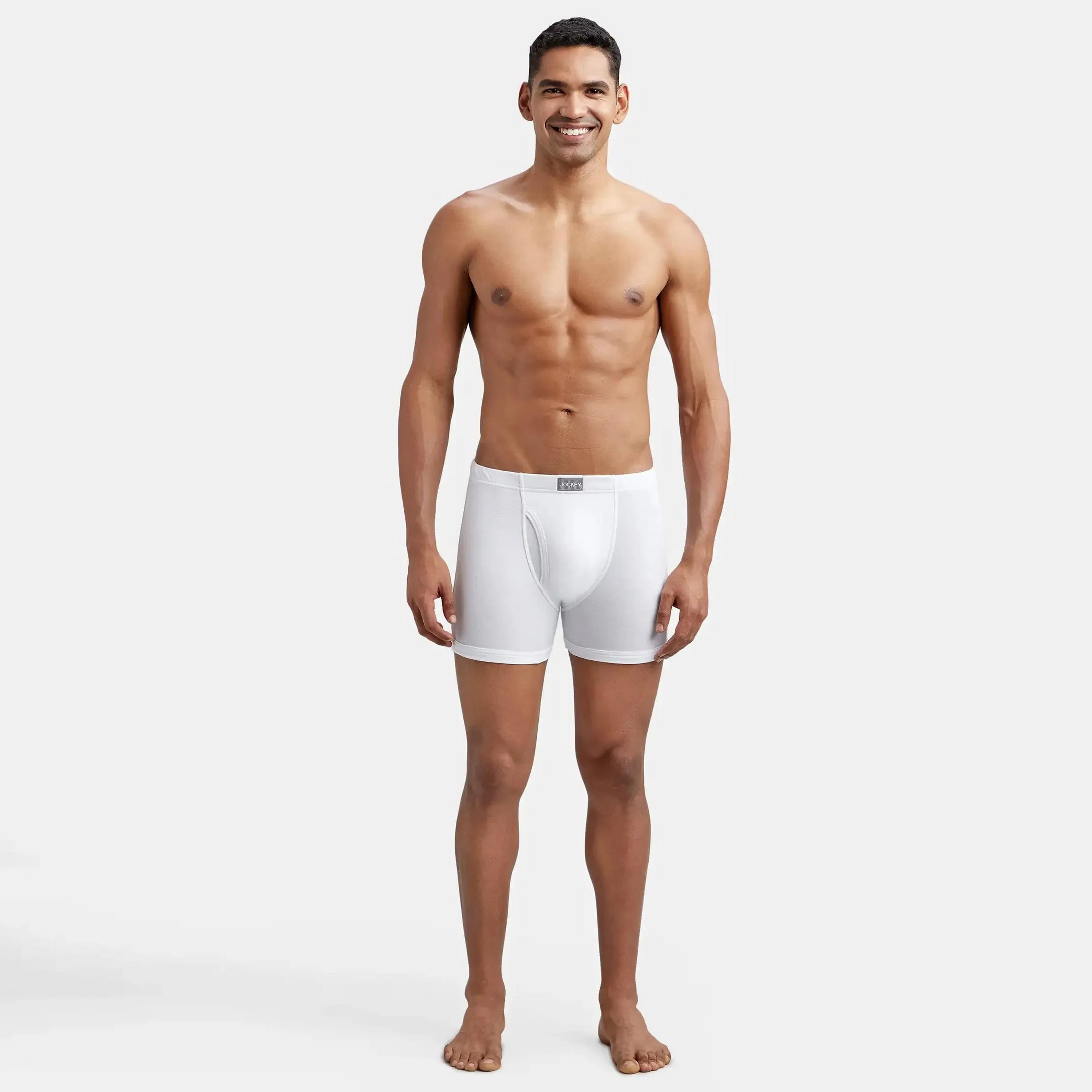 Jockey Pack of 2 Plain Men's Trunks-men-clothing-innerwear-underwear-image-3