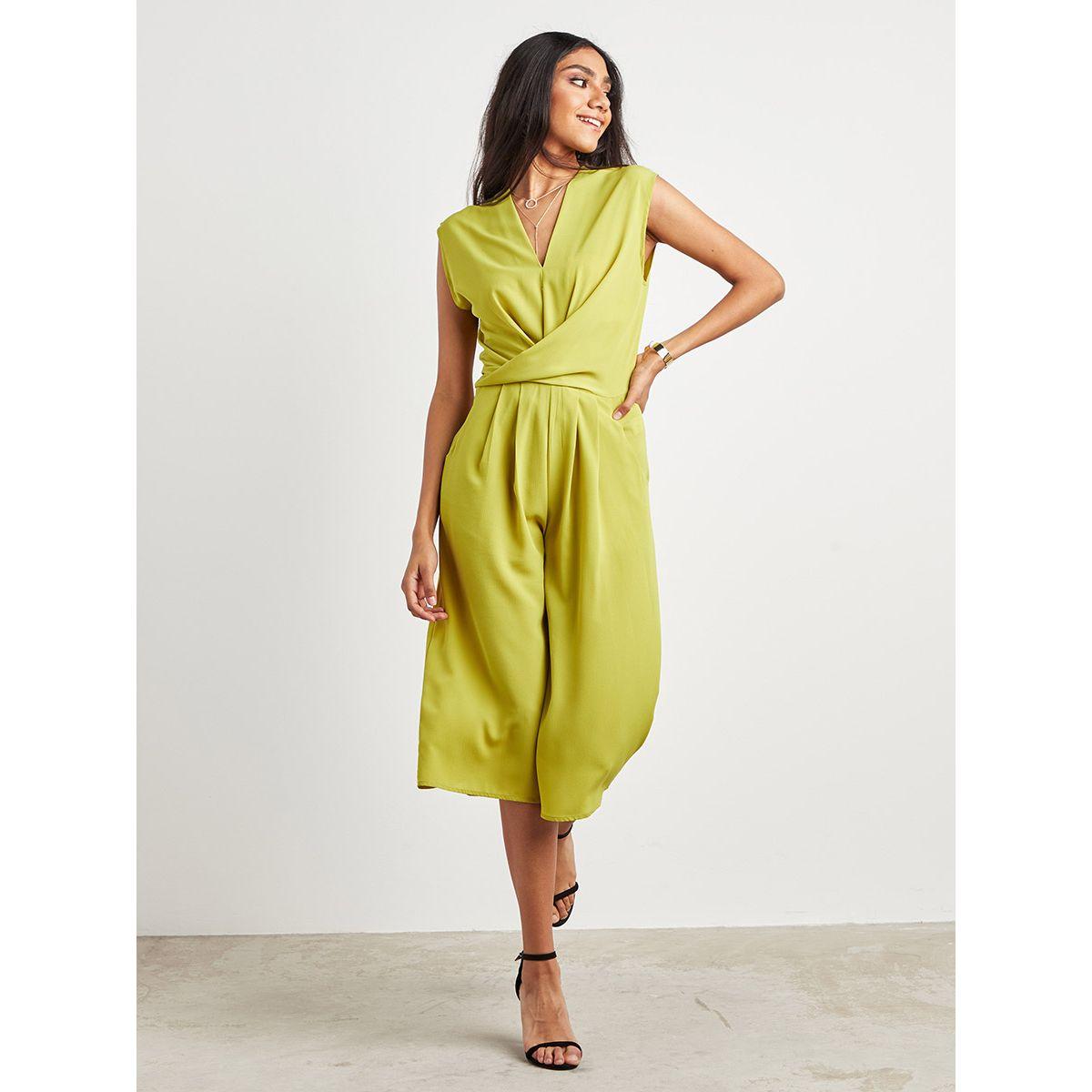 Styli Plain Wrap Over Culotte Jumpsuit-women-clothing-jumpsuits-image-2