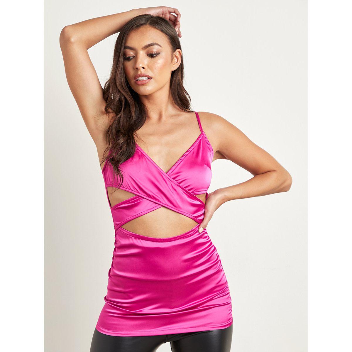 Styli Cross Wrap Cut-Out Waist Bodycon Top-women-clothing-shirtsandblouses-blouses-image-1