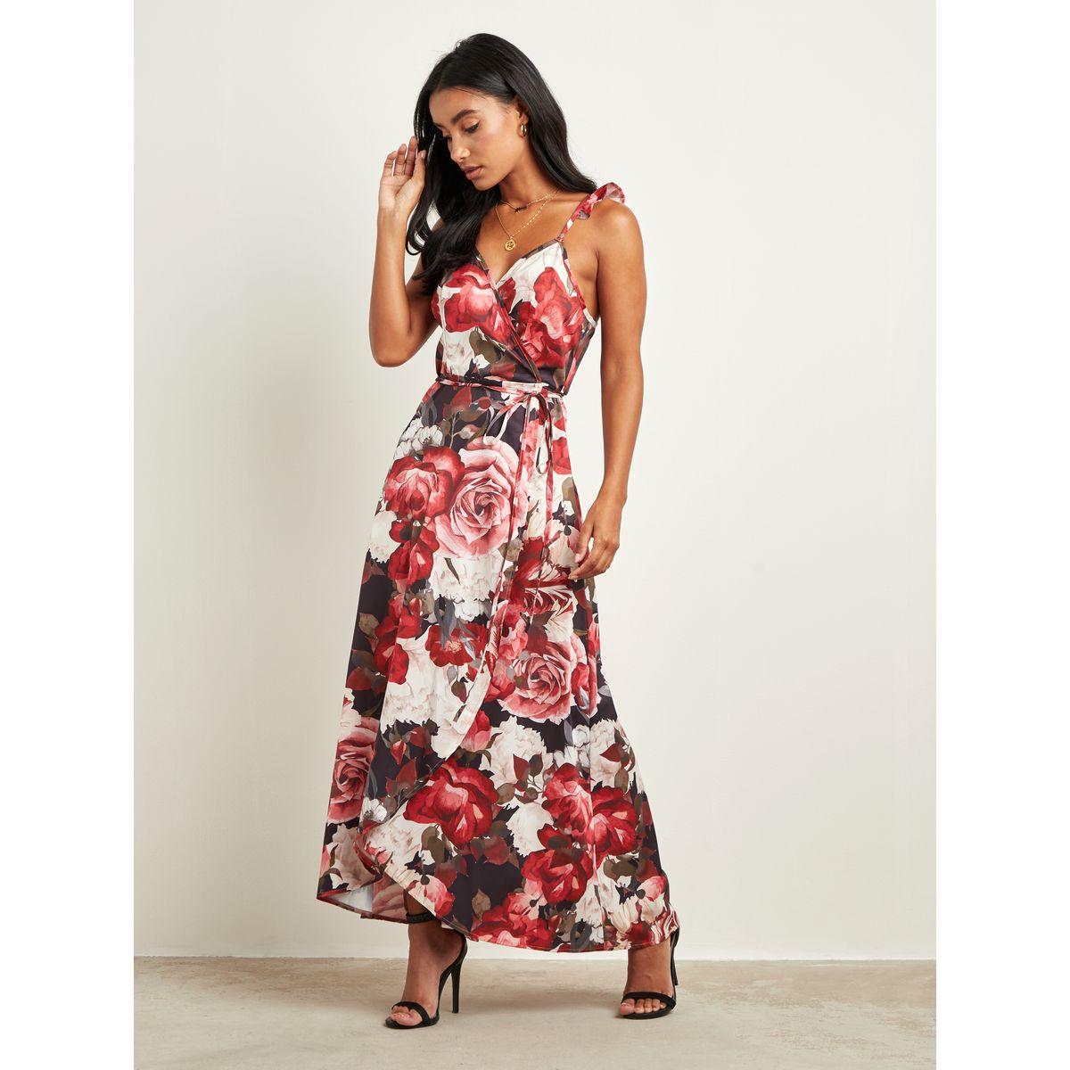 Styli Floral Print V Neck Wrap Maxi Dress-women-clothing-dresses-image-5