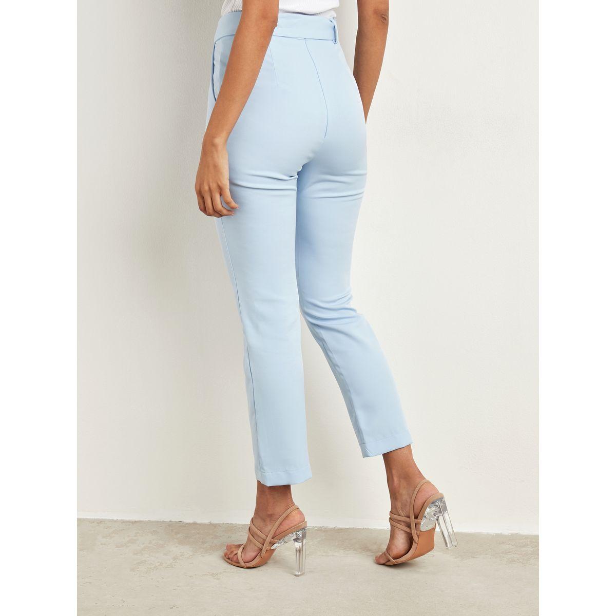 Styli Straight Leg Belted Tapered Trouser-women-clothing-bottoms-trousers-image-3