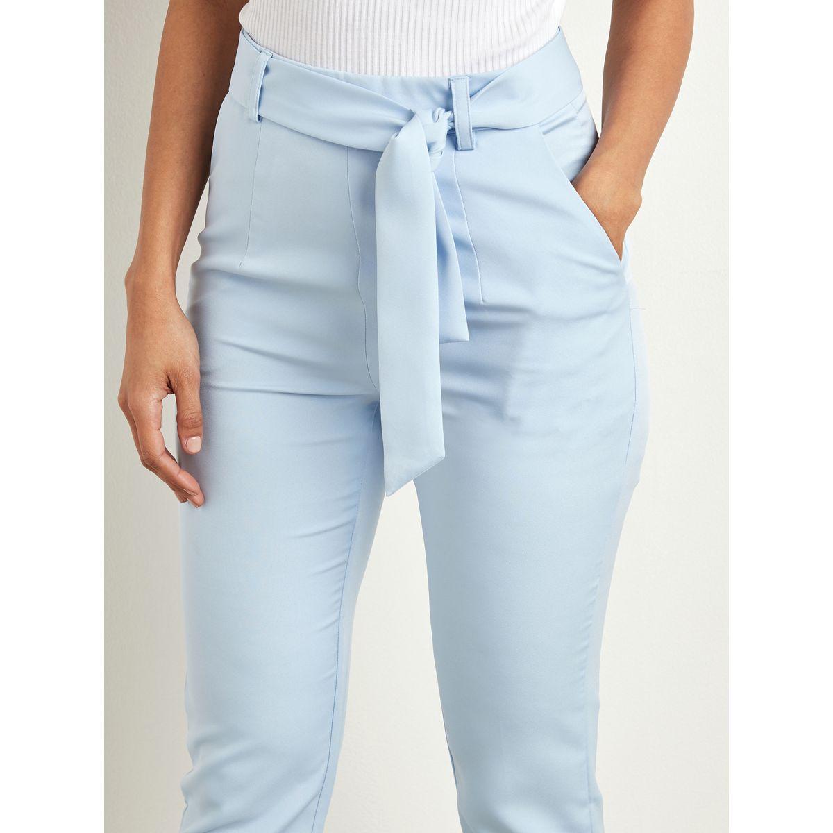 Styli Straight Leg Belted Tapered Trouser-women-clothing-bottoms-trousers-image-4