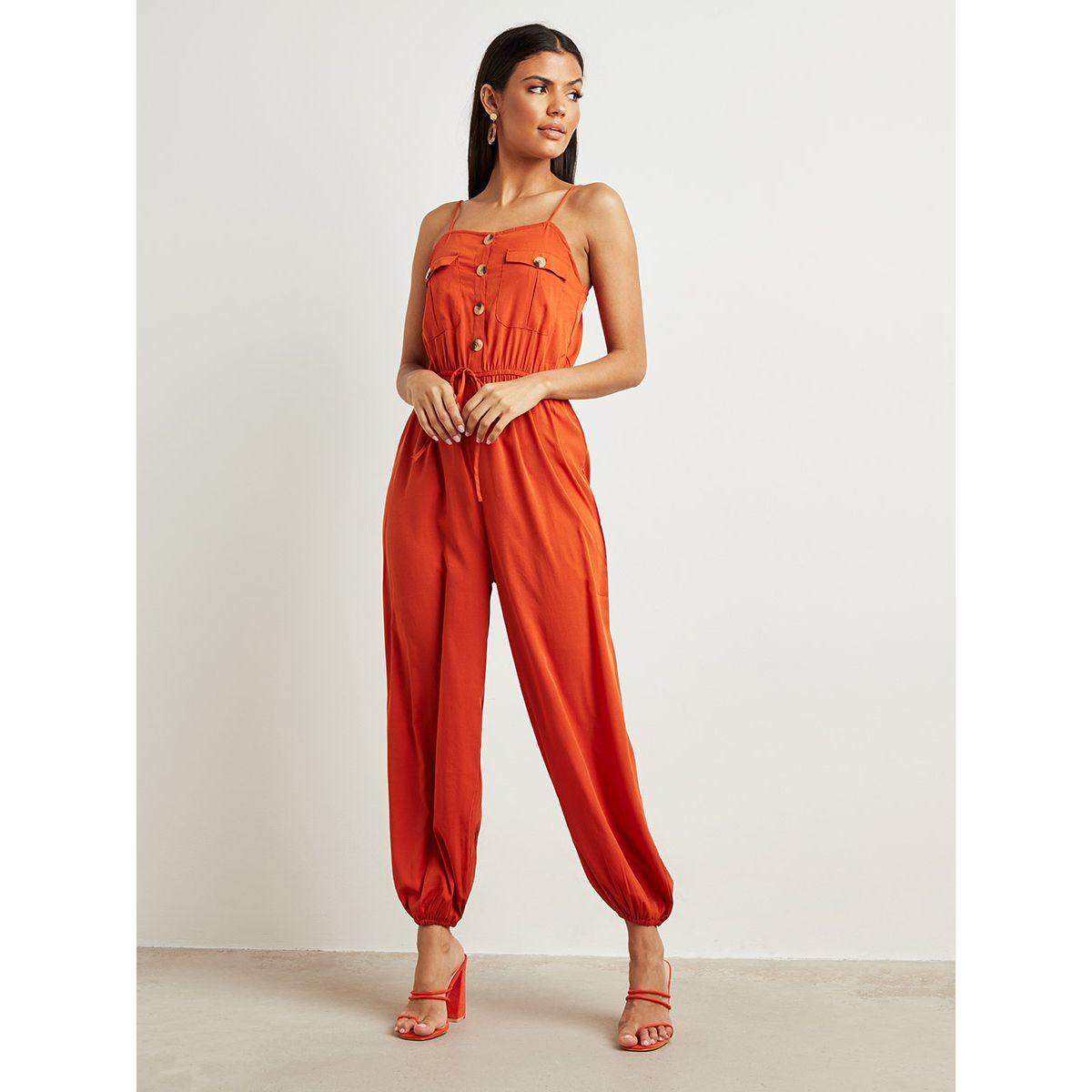 Styli Front Pocket Utility Jumpsuit with Drawstring Waist-women-clothing-jumpsuits-image-2
