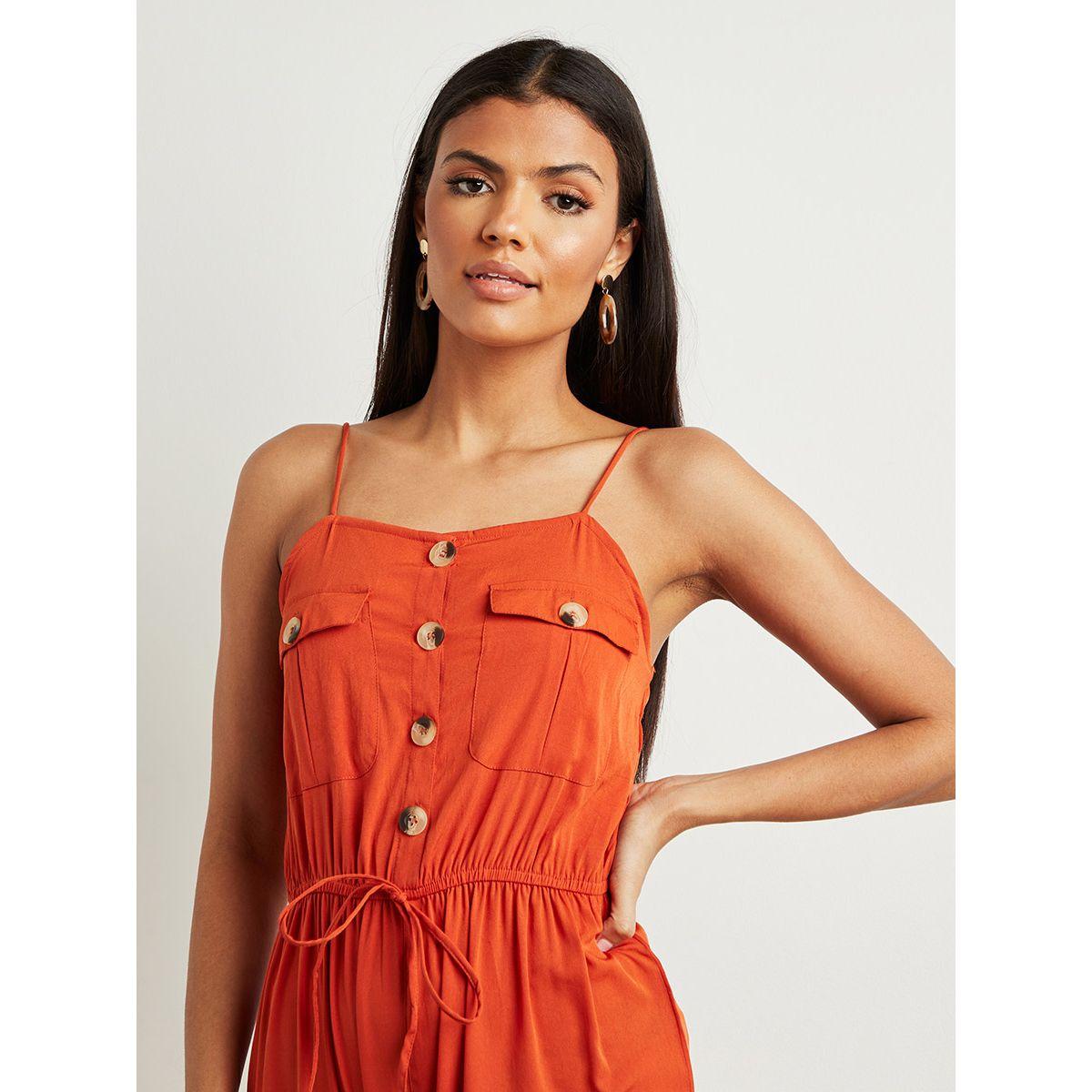 Styli Front Pocket Utility Jumpsuit with Drawstring Waist-women-clothing-jumpsuits-image-4