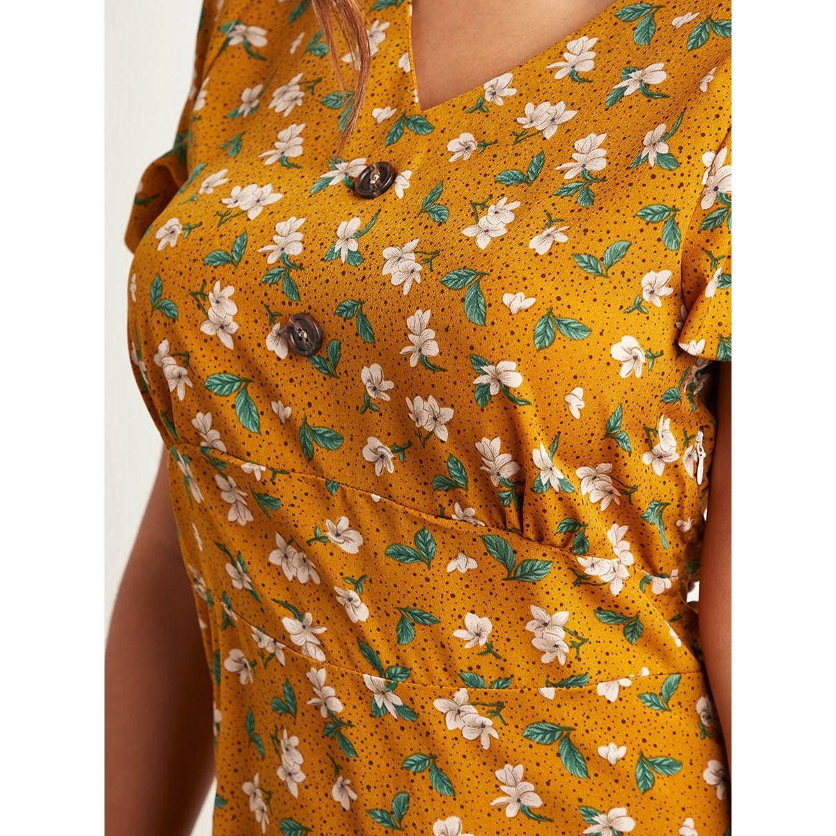 Styli Ditsy Floral Printed A-Line Mini Dress-women-clothing-dresses-image-4