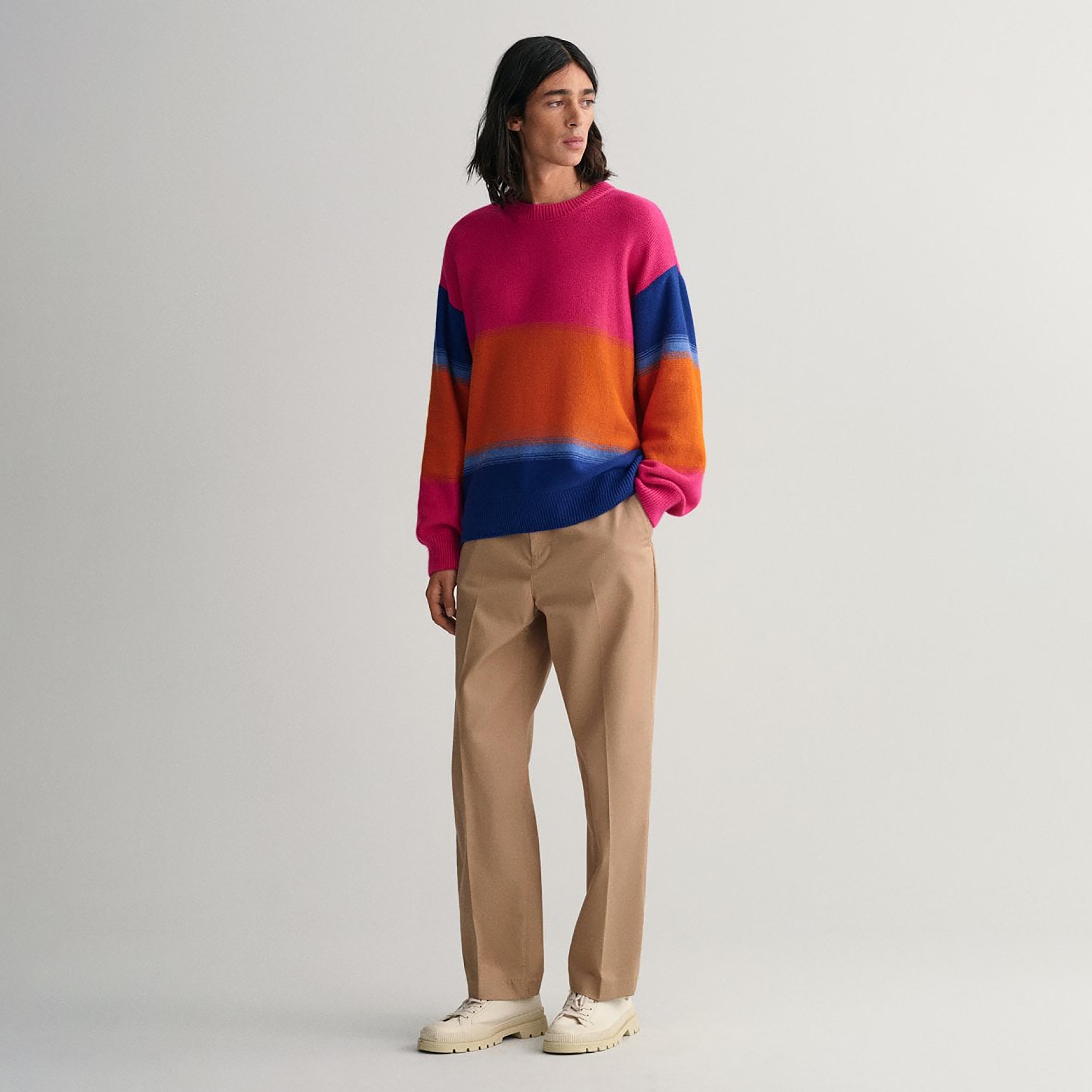 Gant Colour Block Crew Neck Long Sleeves Sweater-men-clothing-sweatersandpullovers-image-2