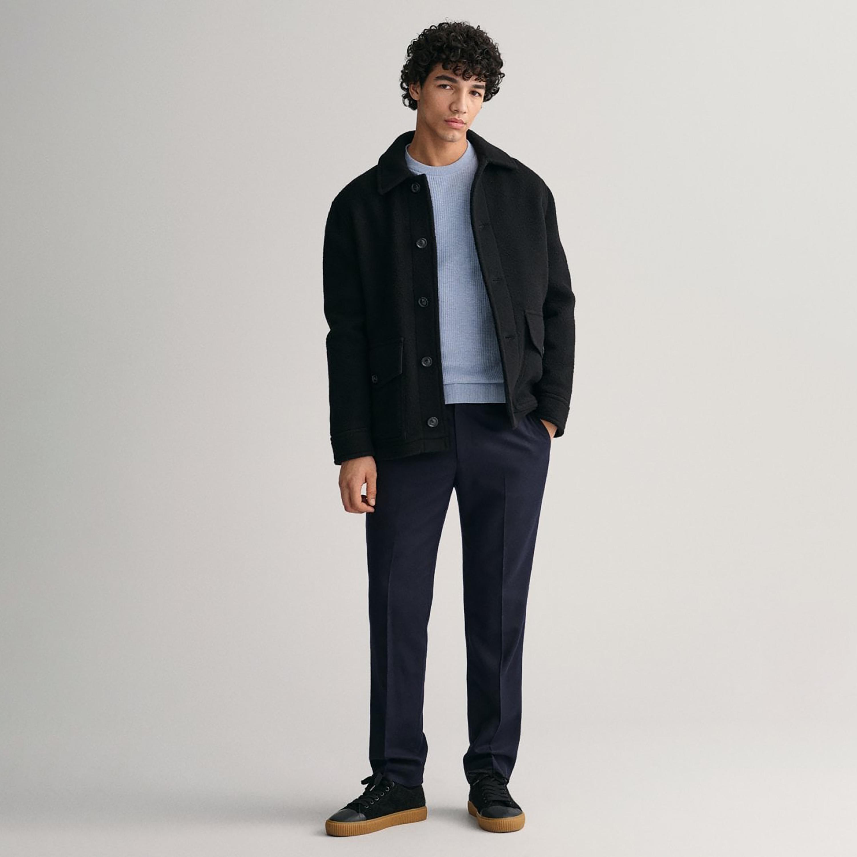 Gant Textured Crew Neck Long Sleeves Sweater-men-clothing-sweatersandpullovers-image-2