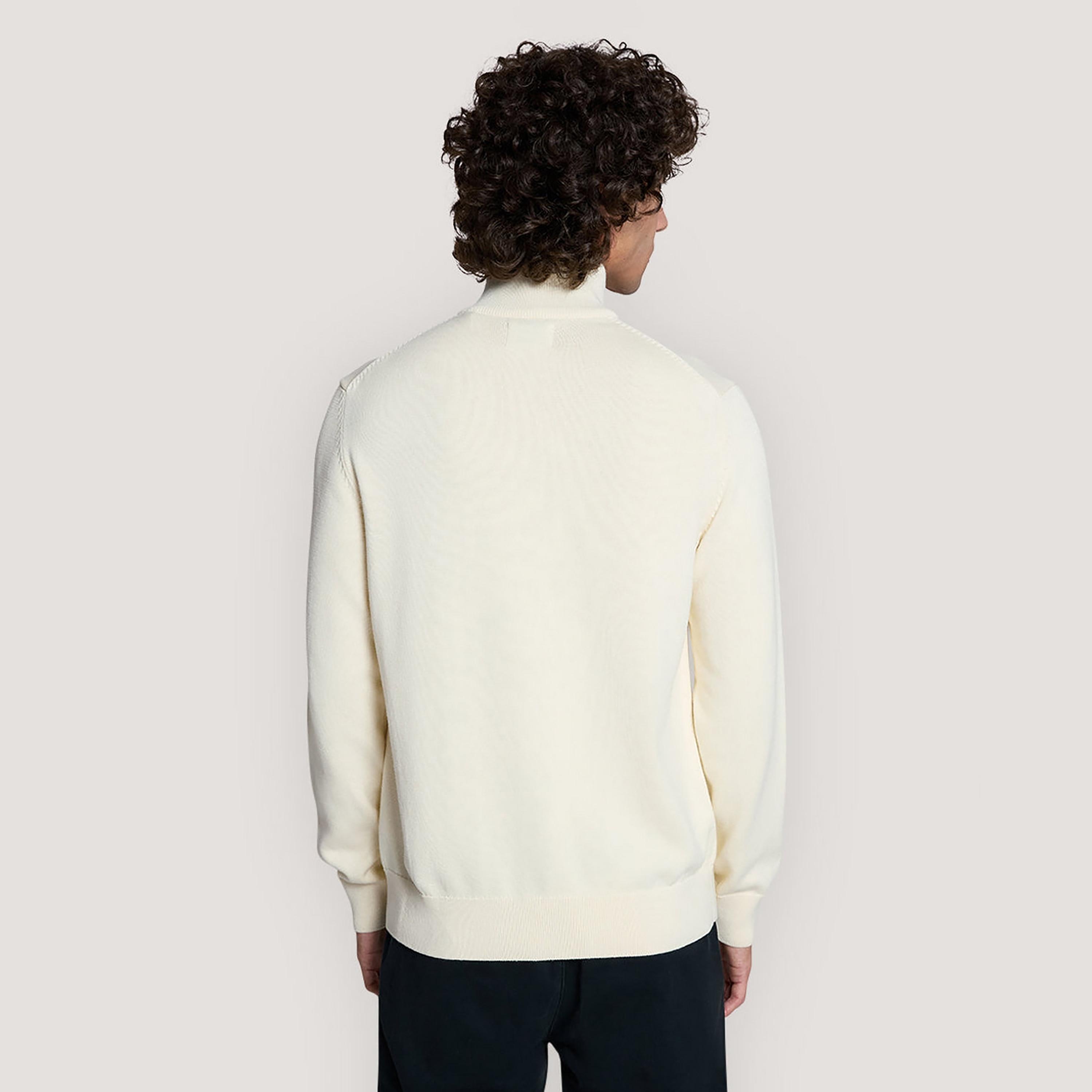 Gant Embroidered High Neck Long Sleeves Men's Cardigan-men-clothing-sweatersandpullovers-image-4