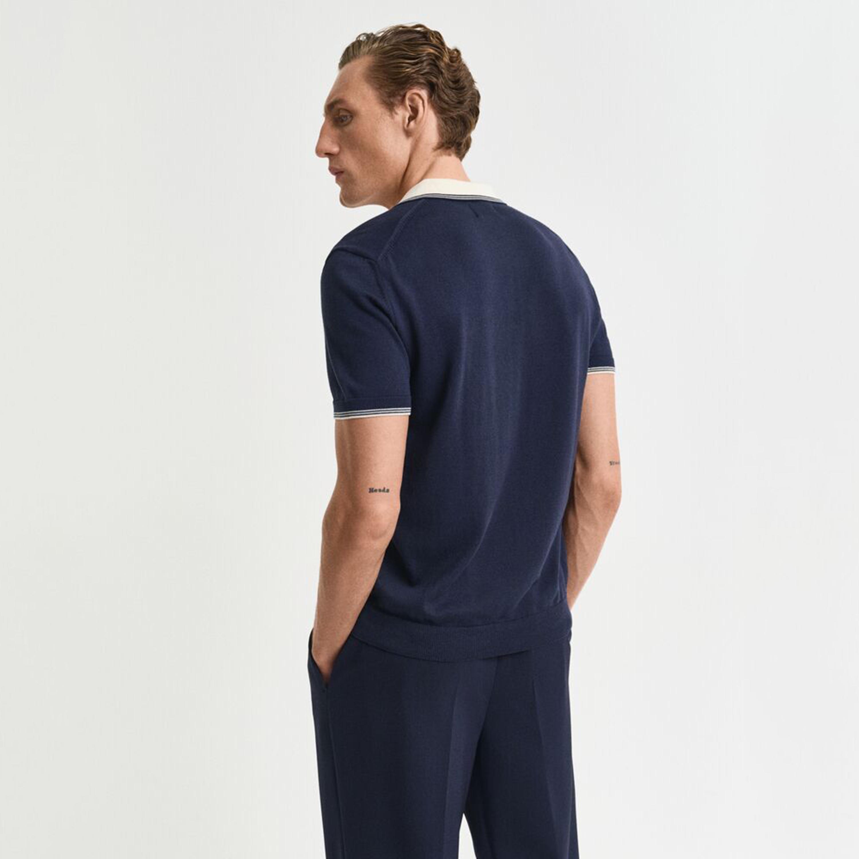 تيشيرت بولو رجالي بياقة سادة وأكمام قصيرة من جانت.-men-clothing-tshirtsandpolos-polos-image-4