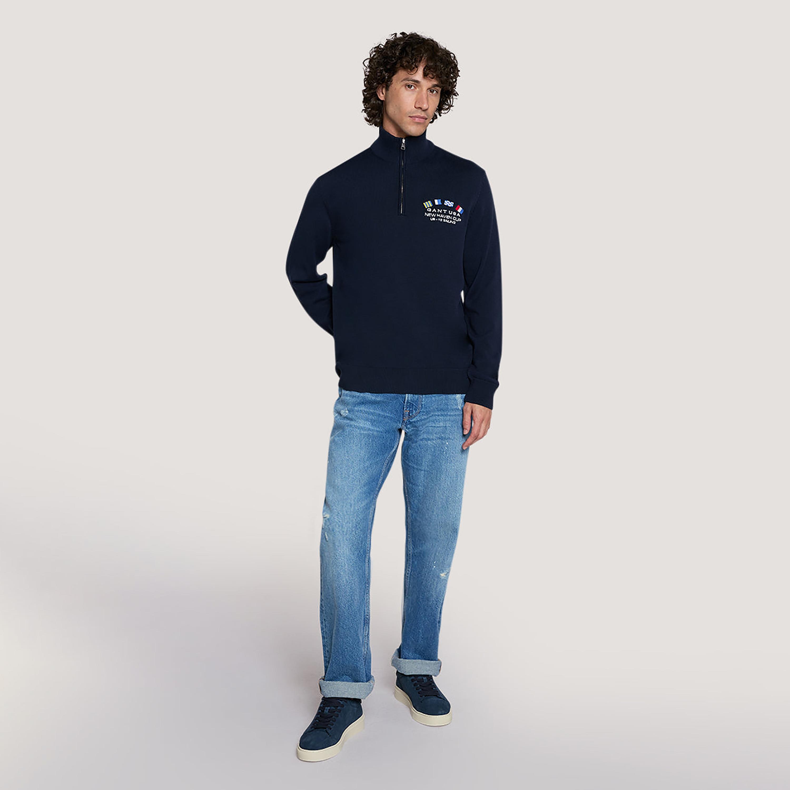 سترة رجالية مطرزة برقبة عالية وأكمام طويلة من جانت-men-clothing-sweatersandpullovers-image-6
