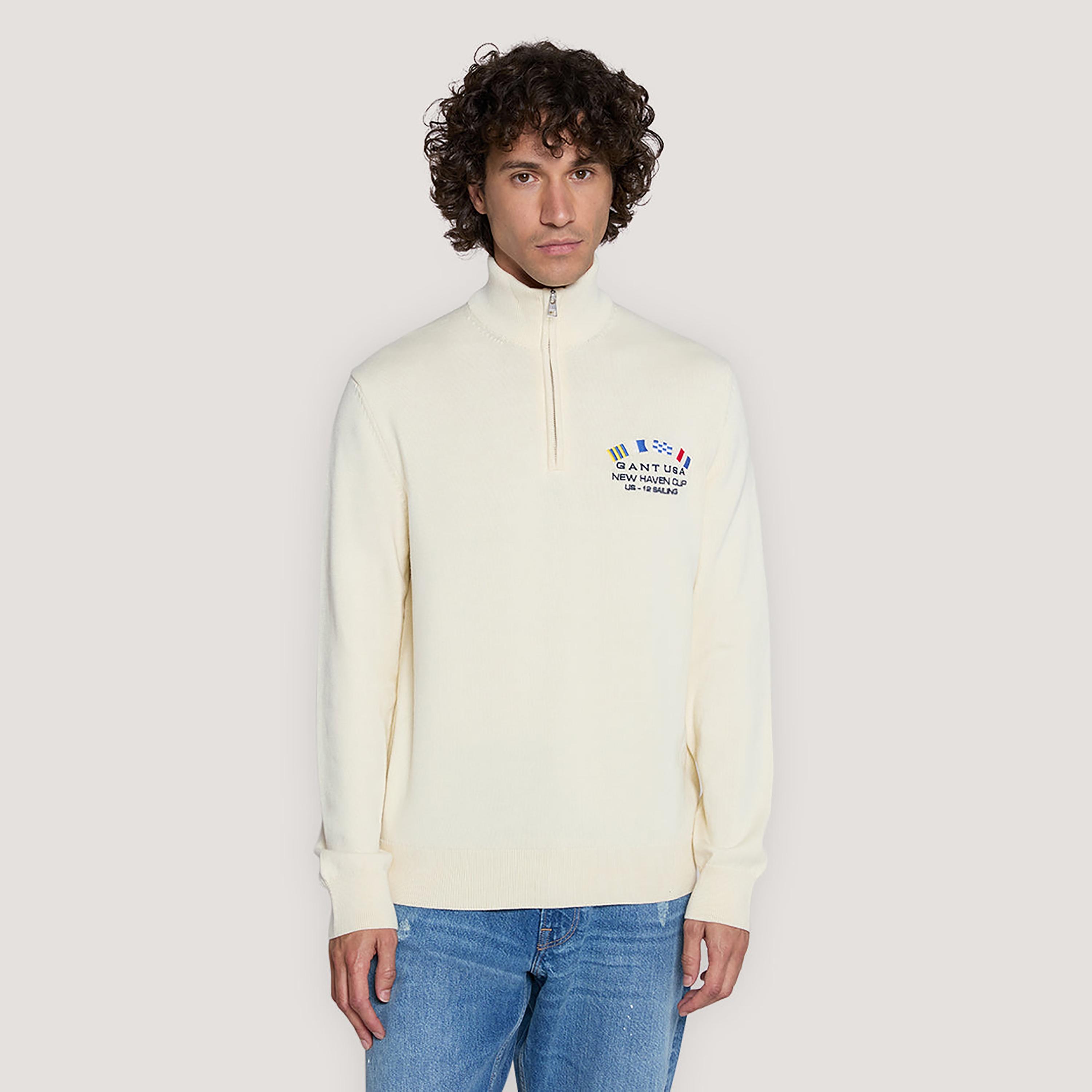 سترة رجالية مطرزة برقبة عالية وأكمام طويلة من جانت-men-clothing-sweatersandpullovers-image-1