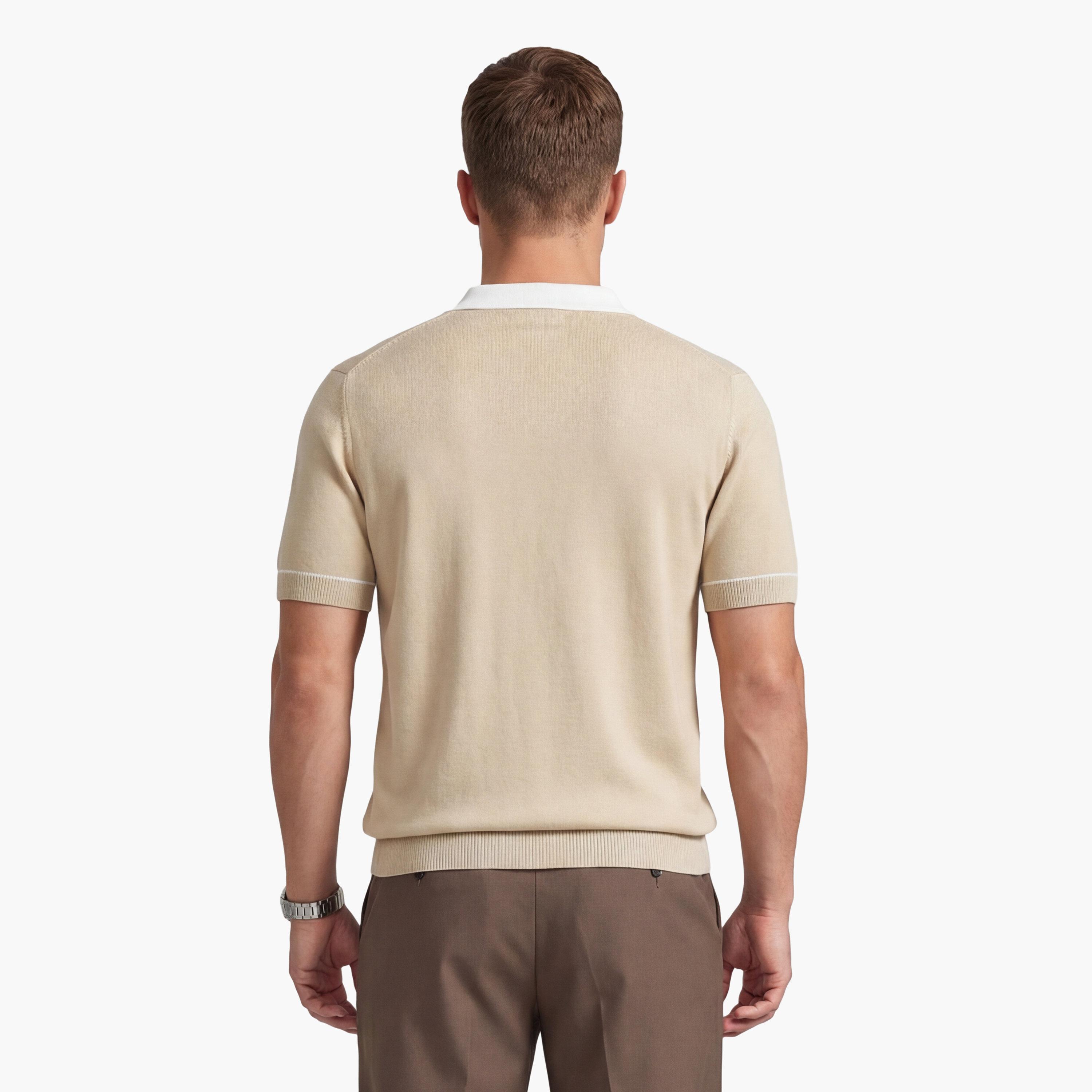 تي شيرت بولو رجالي سادة بأكمام قصيرة وياقة من جانت-men-clothing-tshirtsandpolos-polos-image-10