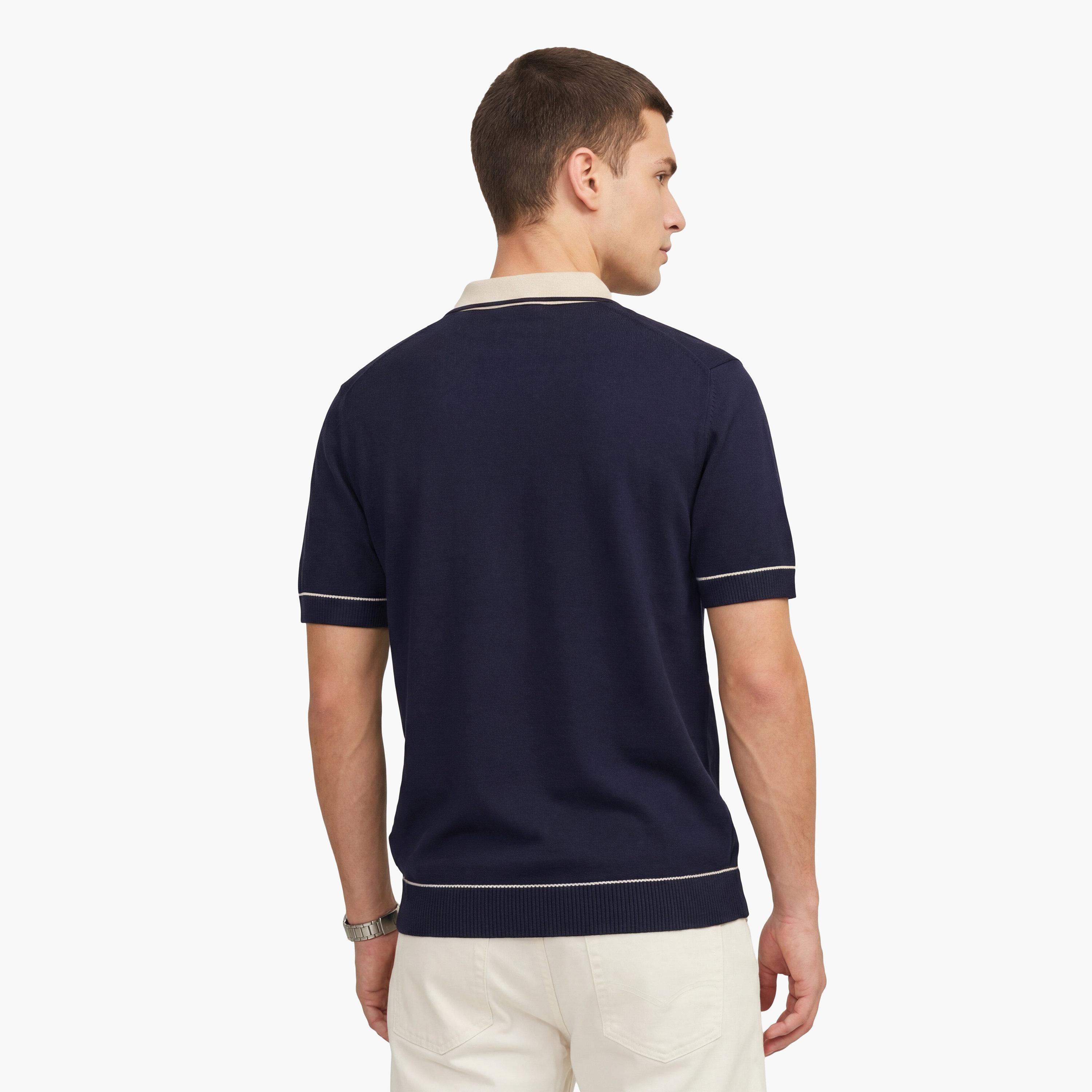 تي شيرت بولو رجالي سادة بأكمام قصيرة وياقة من جانت-men-clothing-tshirtsandpolos-polos-image-22