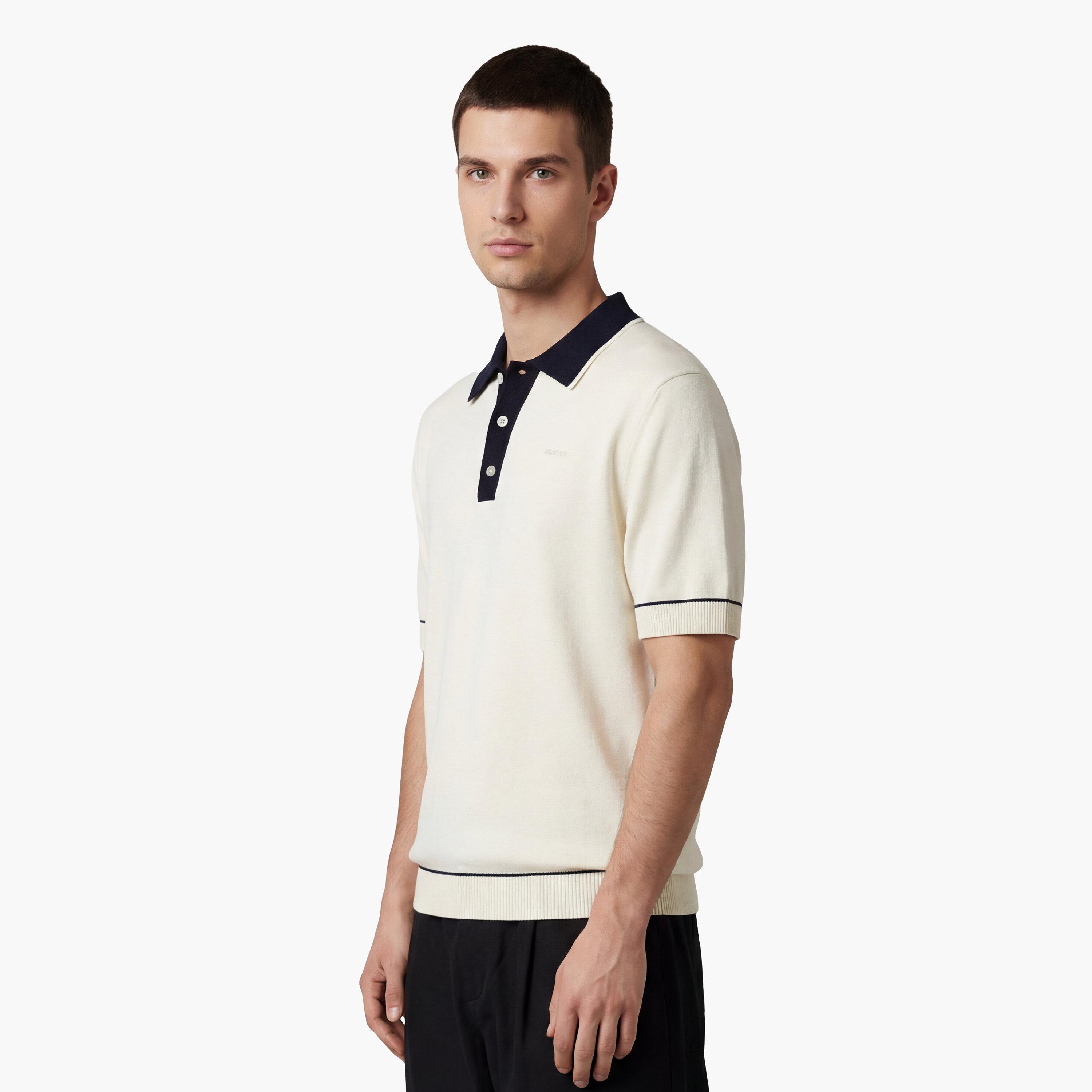 تي شيرت بولو رجالي سادة بأكمام قصيرة وياقة من جانت-men-clothing-tshirtsandpolos-polos-image-3