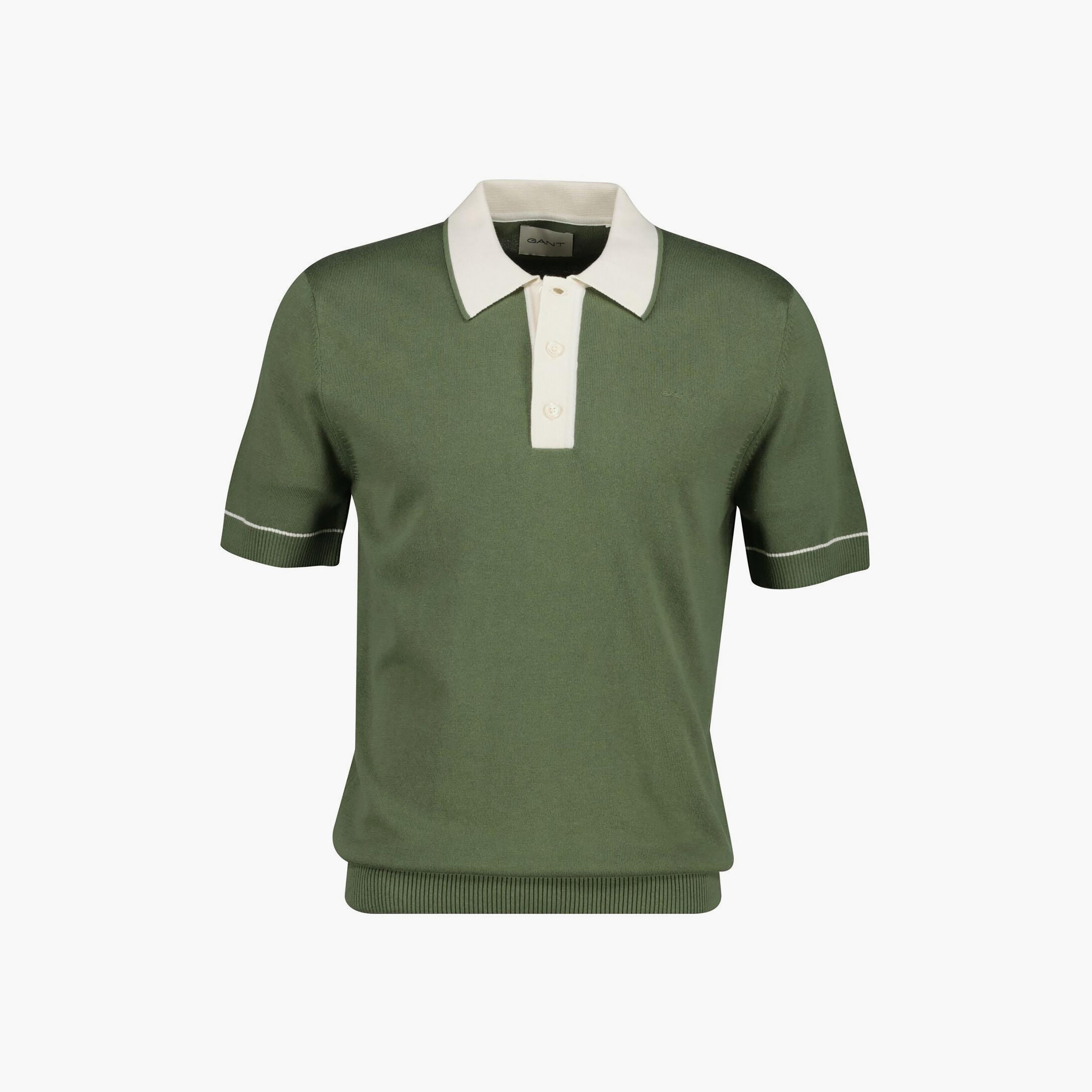 تي شيرت بولو رجالي سادة بأكمام قصيرة وياقة من جانت-men-clothing-tshirtsandpolos-polos-image-17