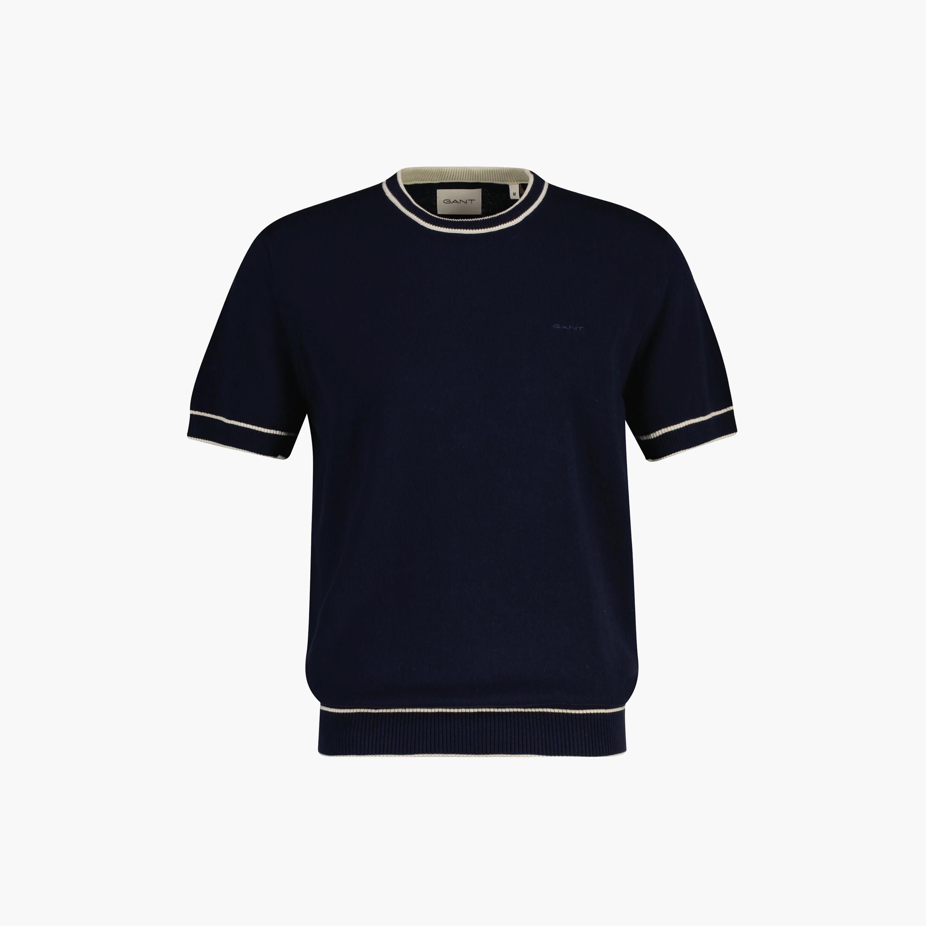 تيشيرت رجالي بياقة دائرية وأكمام قصيرة وسادة من جانت.-men-clothing-tshirtsandpolos-tshirts-image-5