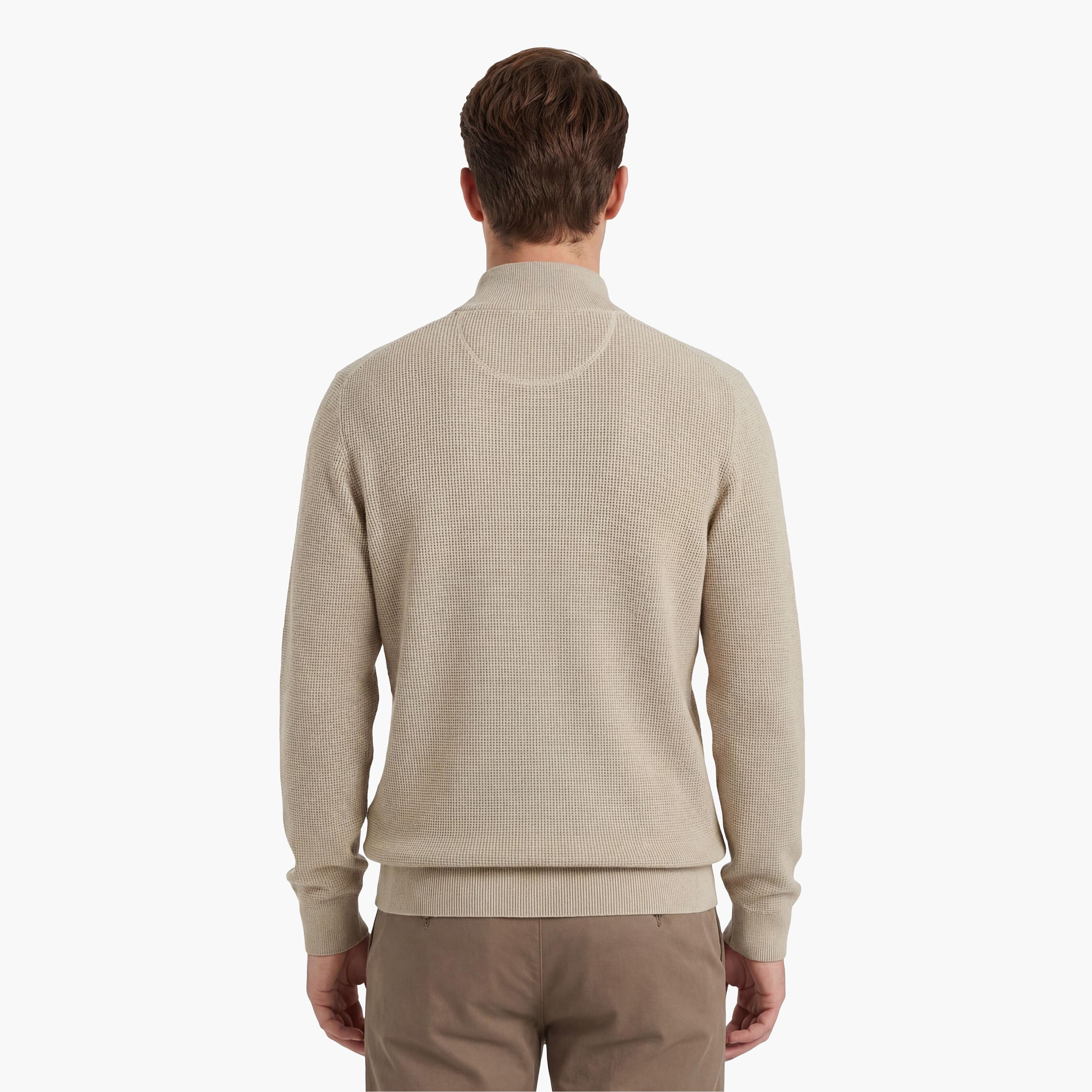 سويتر رجالي بارز الملمس بأكمام طويلة وياقة مرتفعة من جانت-men-clothing-sweatersandpullovers-image-4
