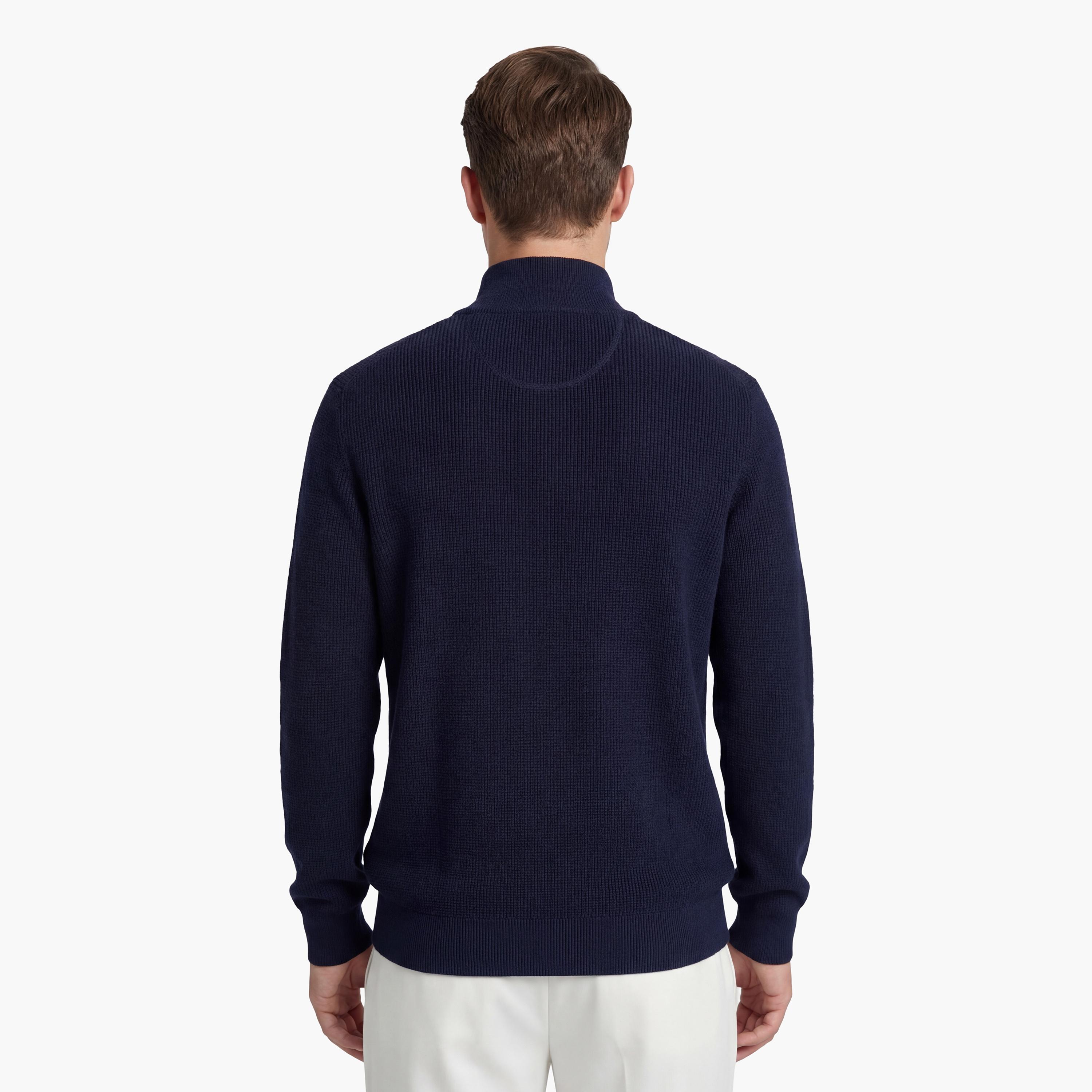 سويتر رجالي بارز الملمس بأكمام طويلة وياقة مرتفعة من جانت-men-clothing-sweatersandpullovers-image-16