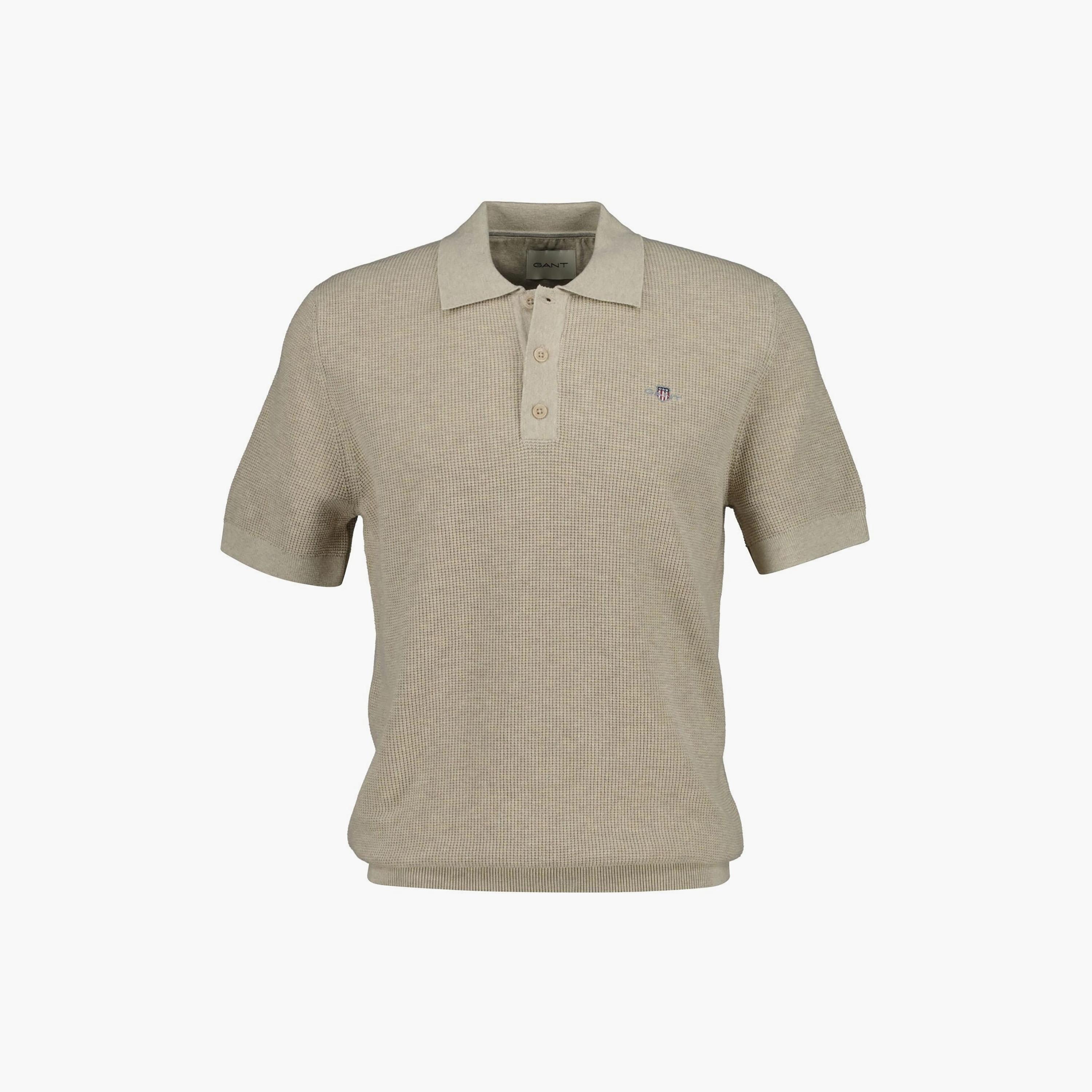 تي شيرت بولو رجالي بارز الملمس بأكمام قصيرة وبياقة من جانت-men-clothing-tshirtsandpolos-polos-image-11