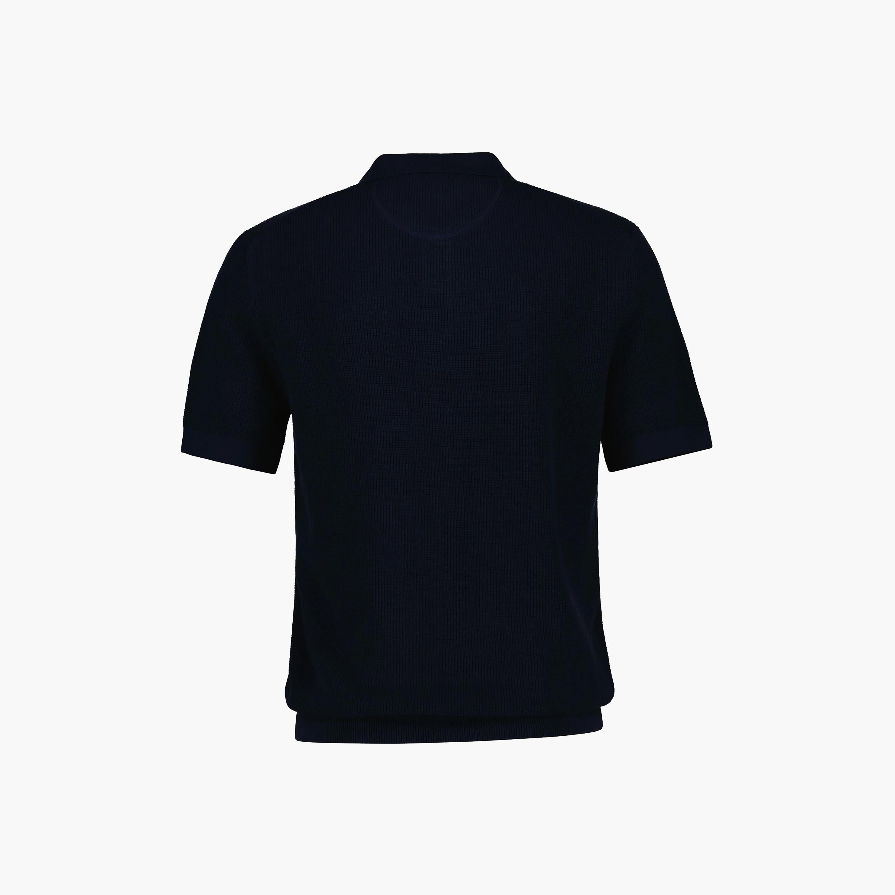 تي شيرت بولو رجالي بارز الملمس بأكمام قصيرة وبياقة من جانت-men-clothing-tshirtsandpolos-polos-image-18