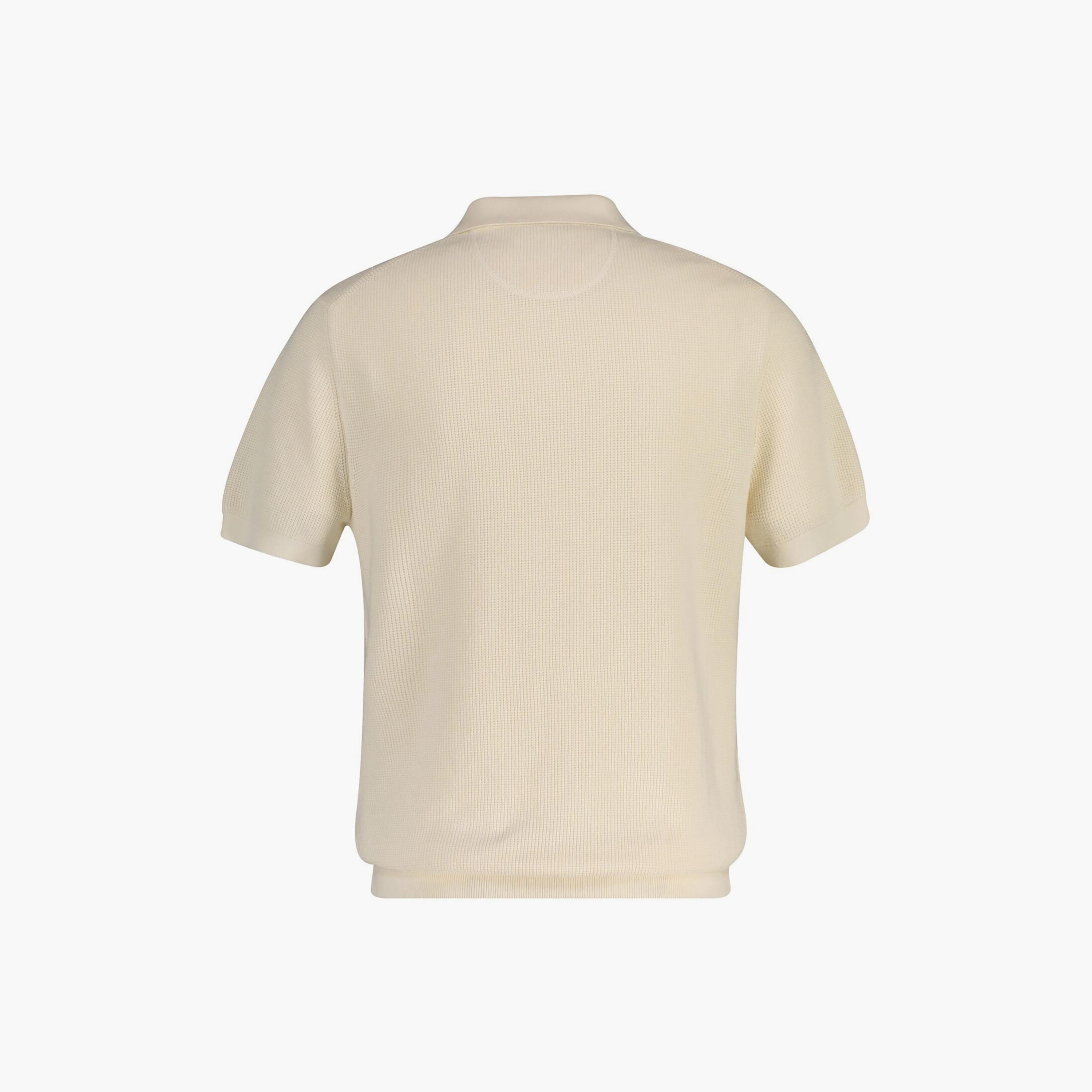 تي شيرت بولو رجالي بارز الملمس بأكمام قصيرة وبياقة من جانت-men-clothing-tshirtsandpolos-polos-image-6