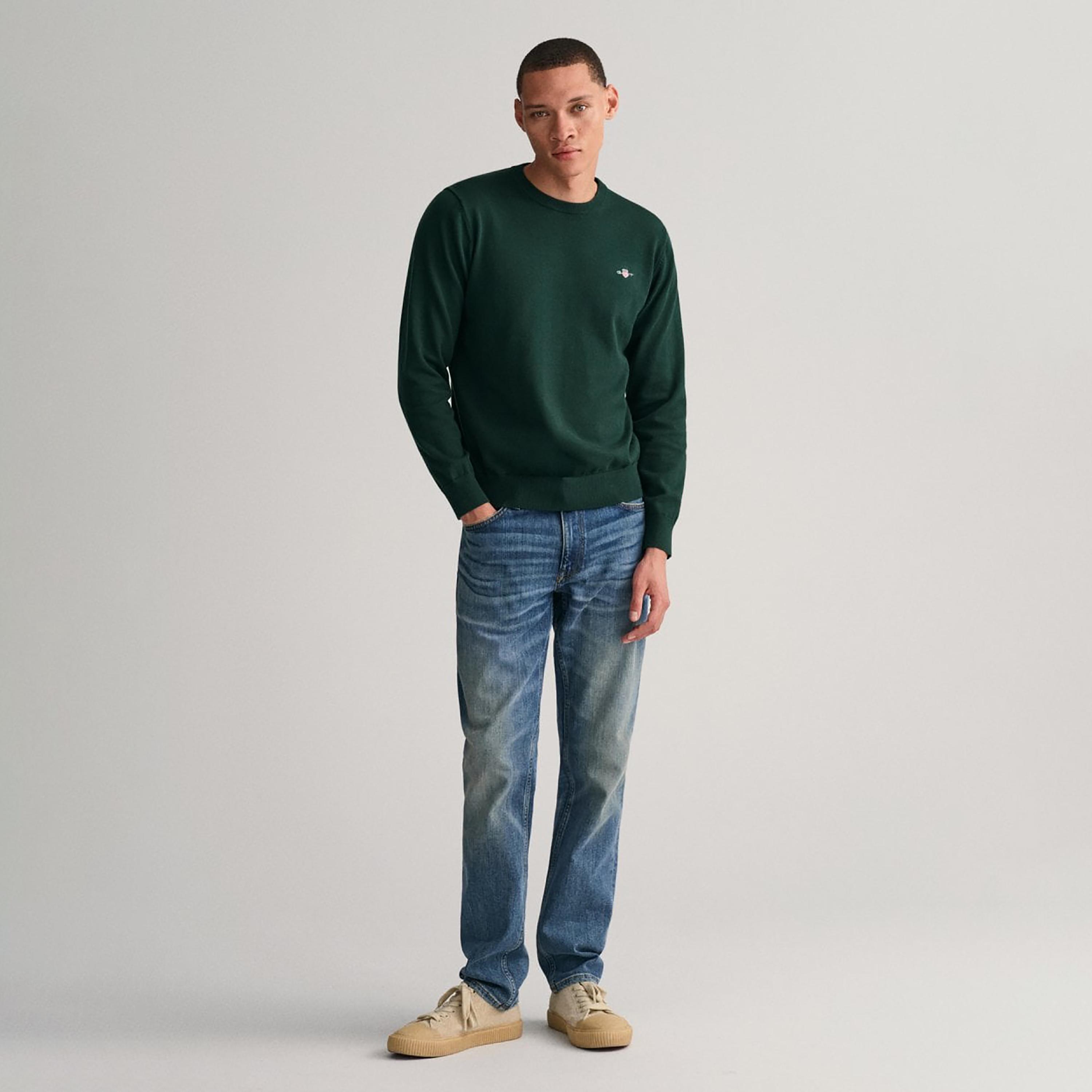 سويتر من جانت شعار التفاصيل طاقم الرقبة الأكمام الطويلة-men-clothing-sweatersandpullovers-image-2