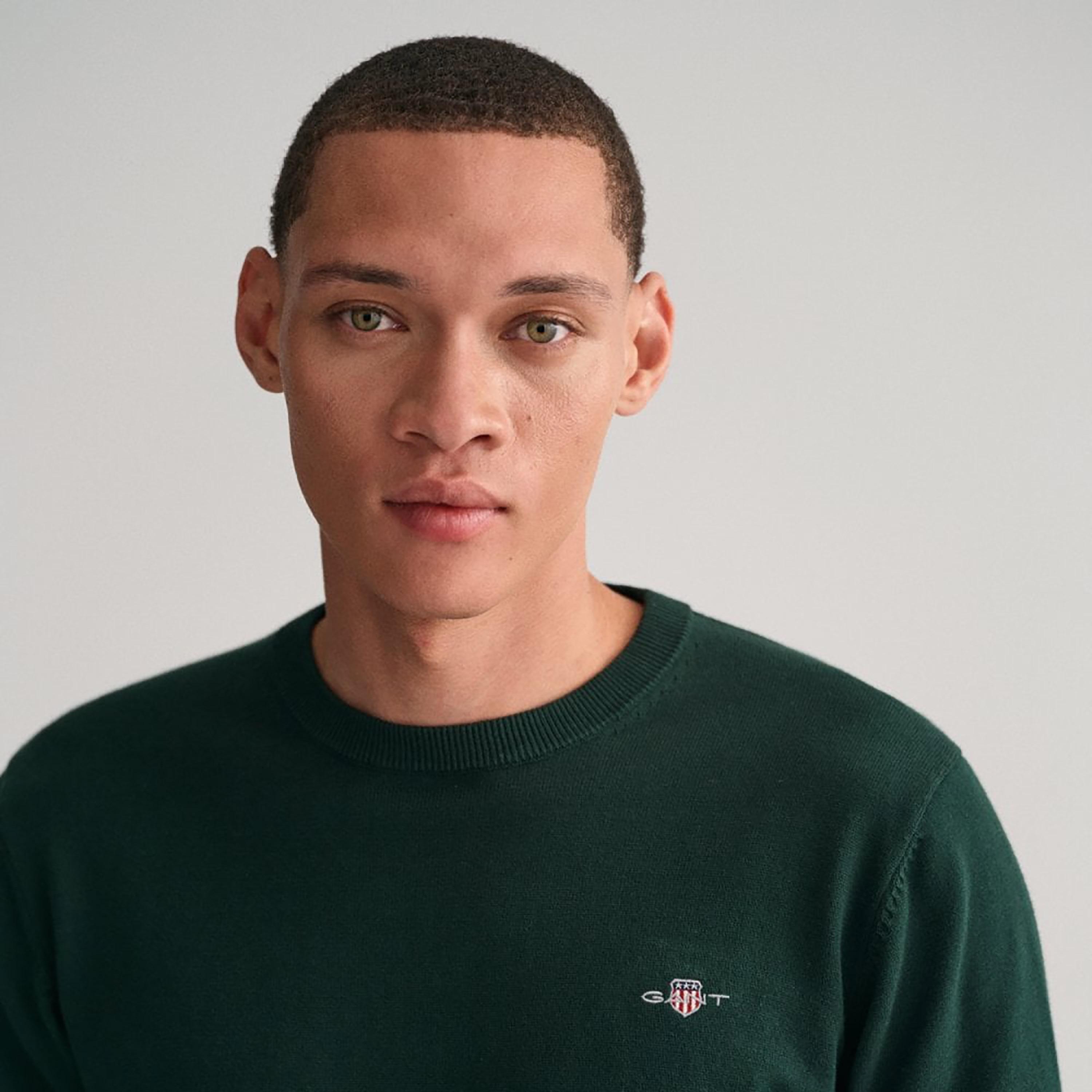 Gant Logo Detail Crew Neck Long Sleeves Sweater-men-clothing-sweatersandpullovers-image-3