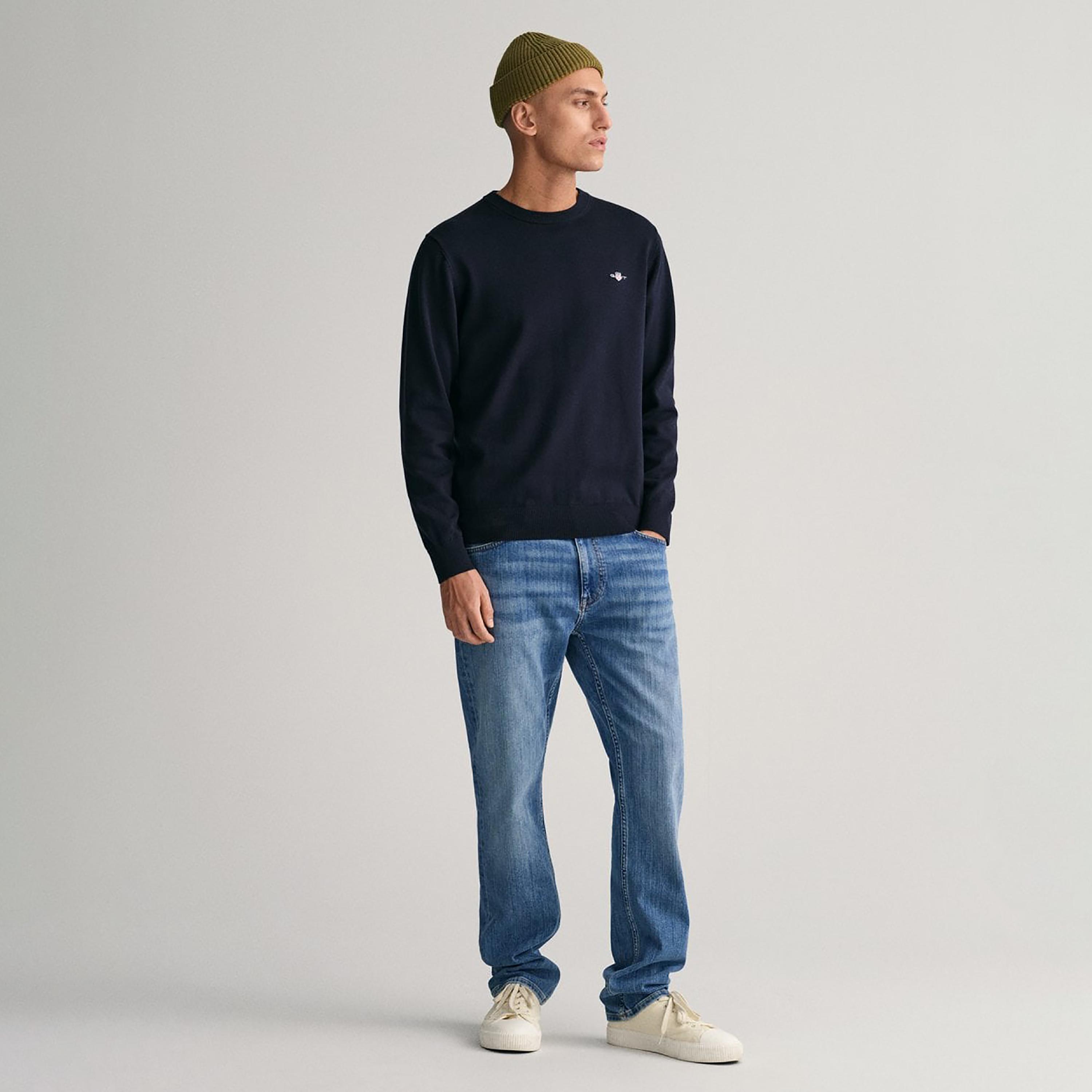 Gant Logo Detail Crew Neck Long Sleeves Sweater-men-clothing-sweatersandpullovers-image-2