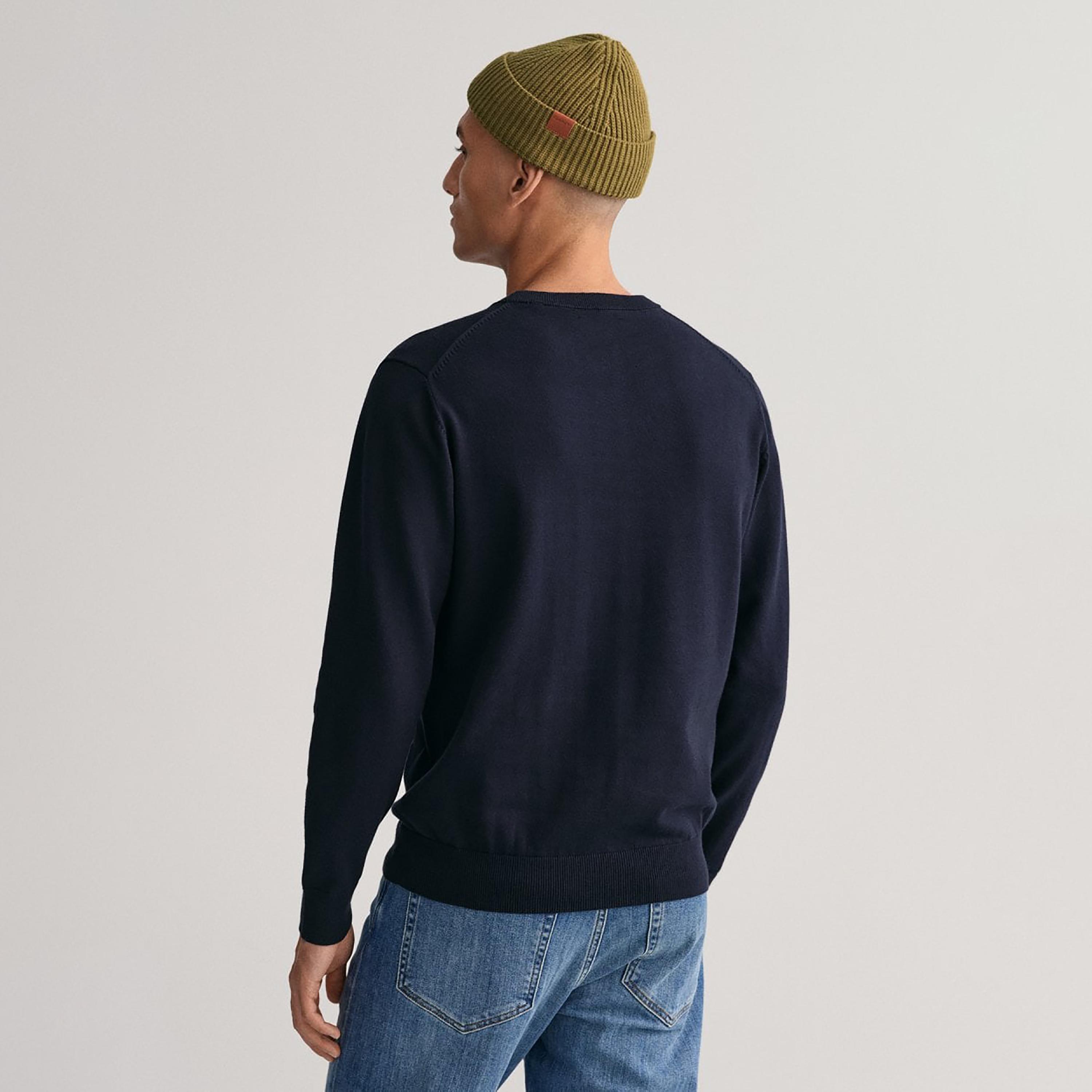 Gant Logo Detail Crew Neck Long Sleeves Sweater-men-clothing-sweatersandpullovers-image-4