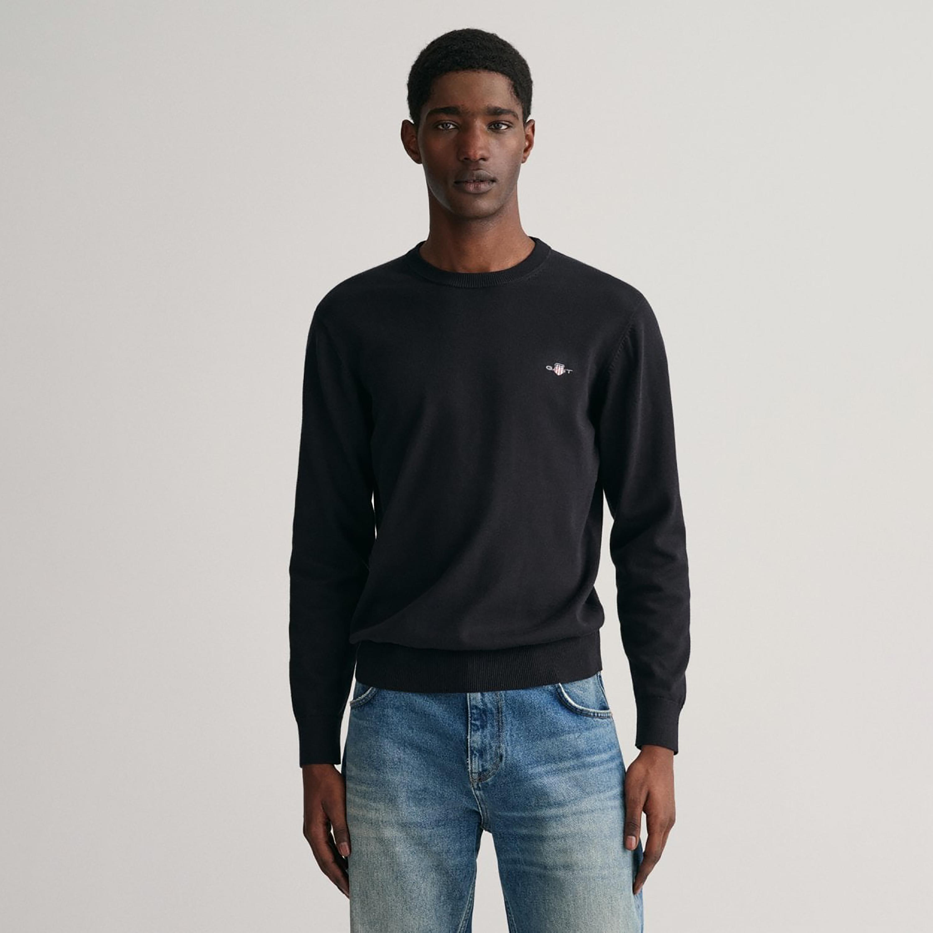 سويتر من جانت شعار التفاصيل طاقم الرقبة الأكمام الطويلة-men-clothing-sweatersandpullovers-image-9
