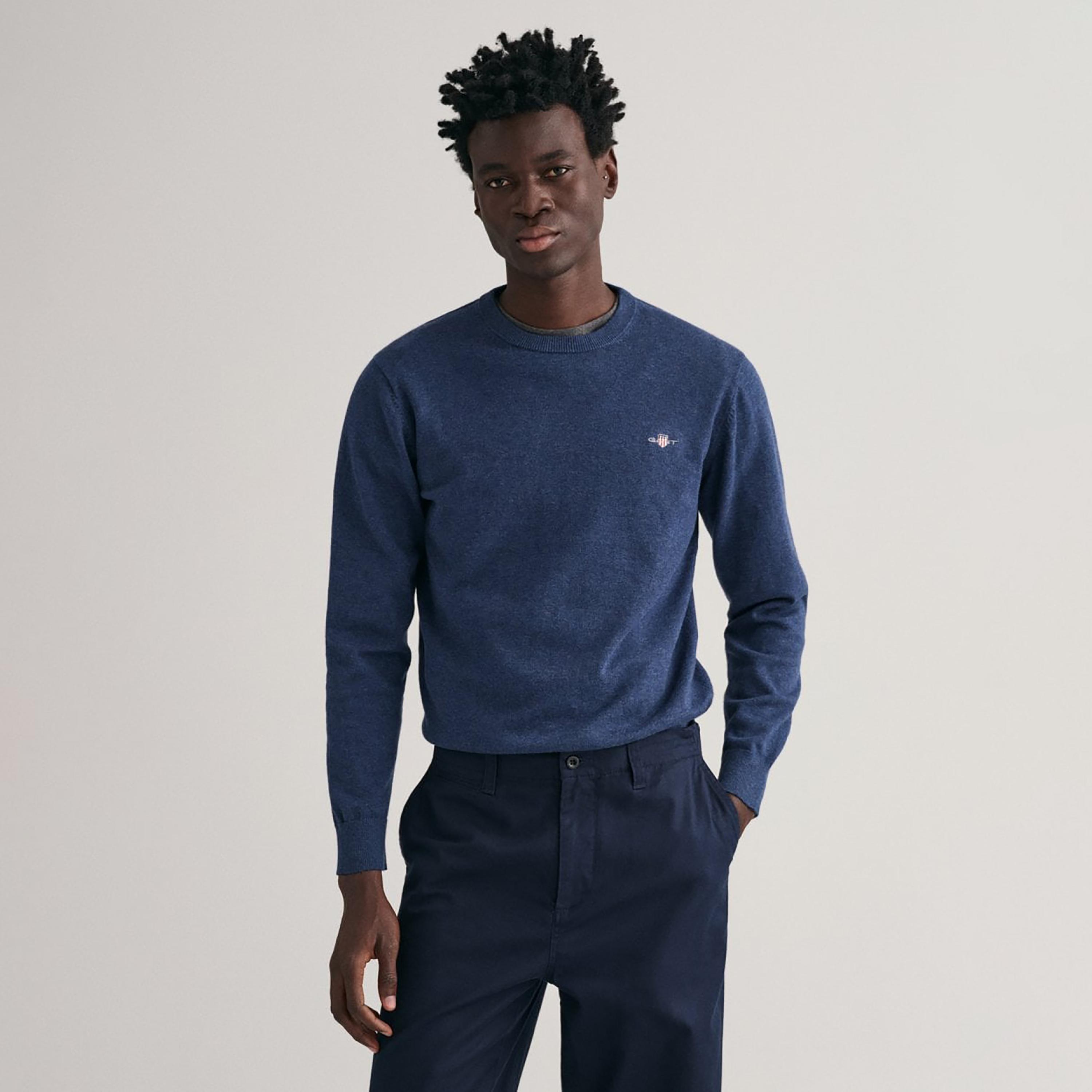 سويتر من جانت شعار التفاصيل طاقم الرقبة الأكمام الطويلة-men-clothing-sweatersandpullovers-image-13