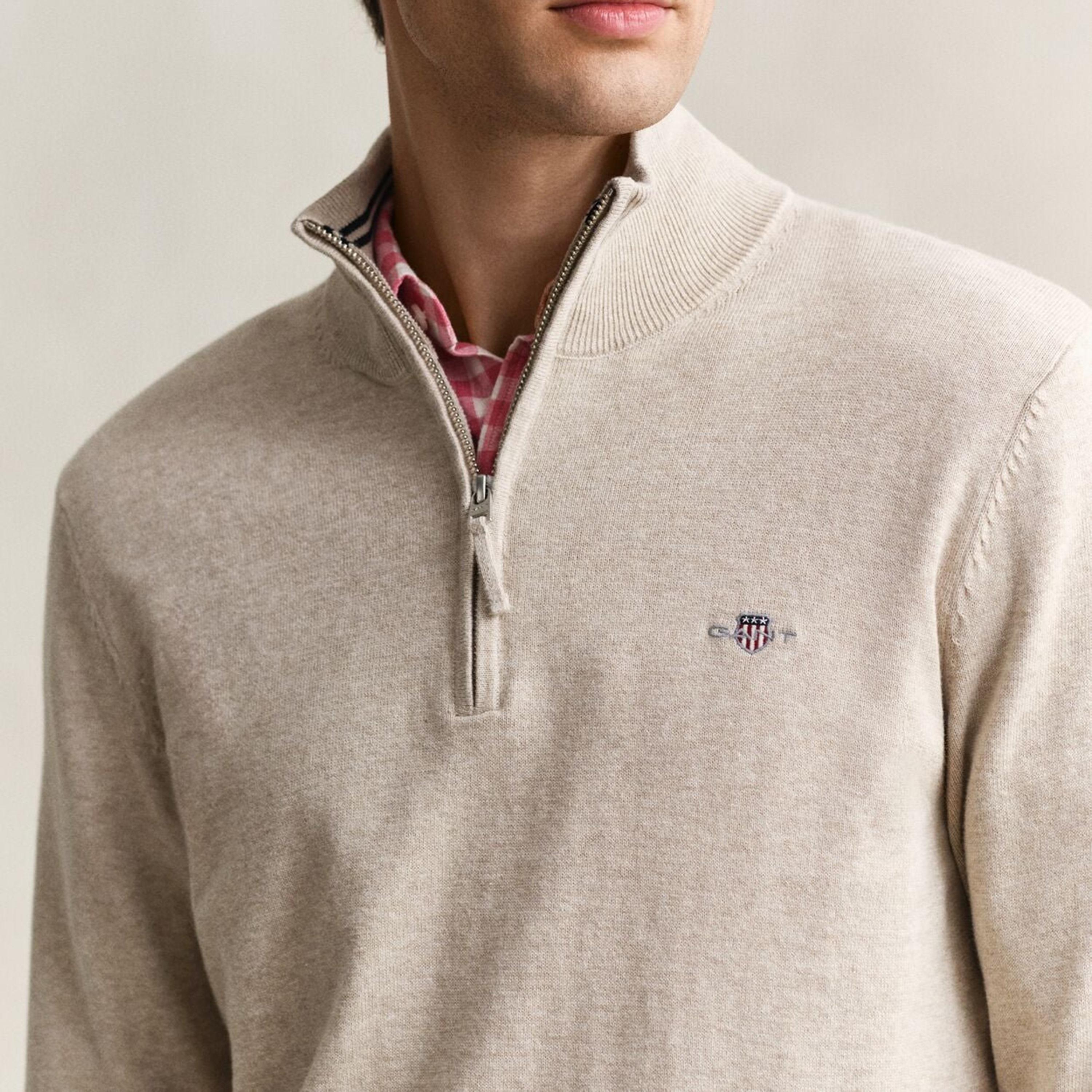 Gant Plain High Neck Long Sleeves Men's Sweater-men-clothing-sweatersandpullovers-image-2