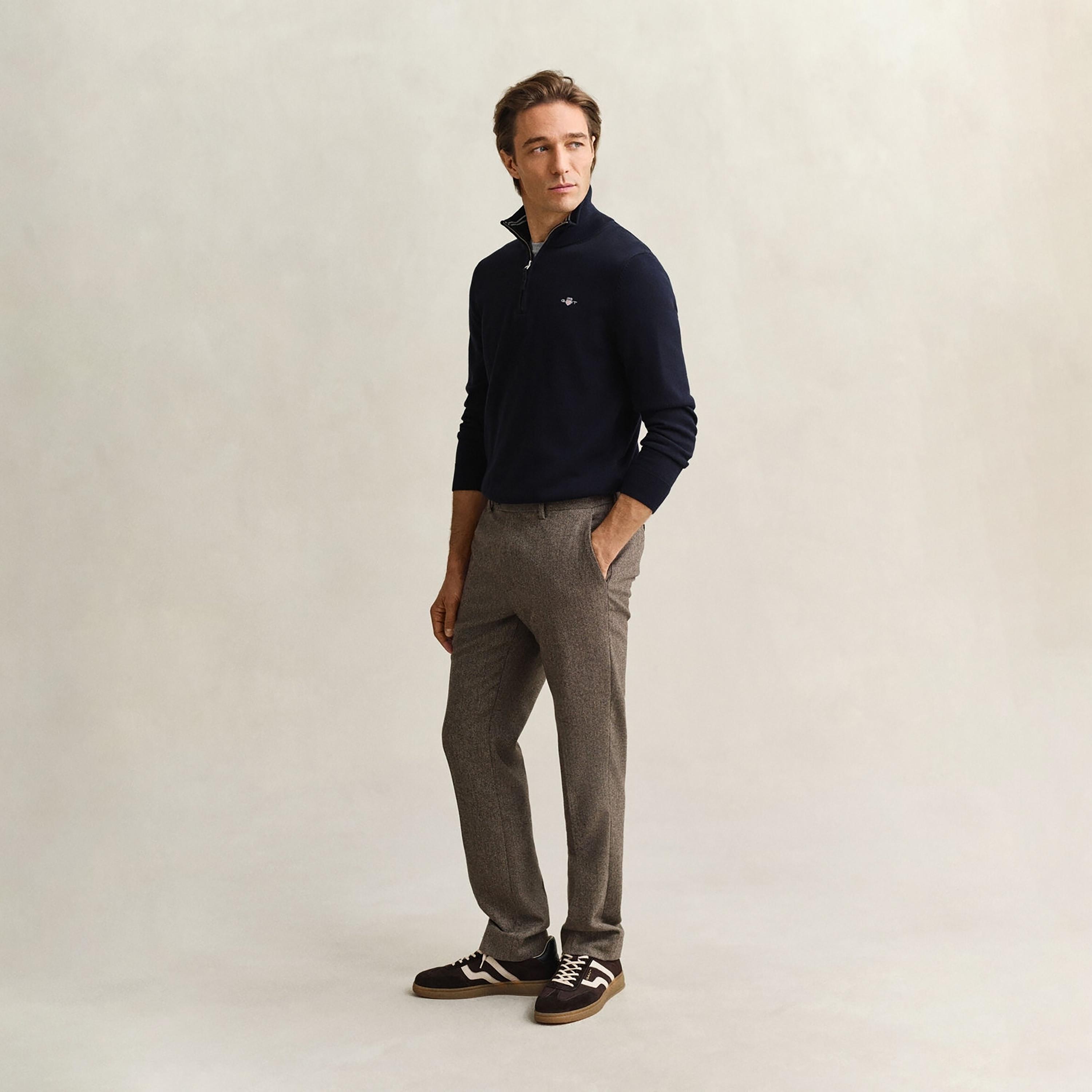 Gant Plain High Neck Long Sleeves Men's Sweater-men-clothing-sweatersandpullovers-image-2